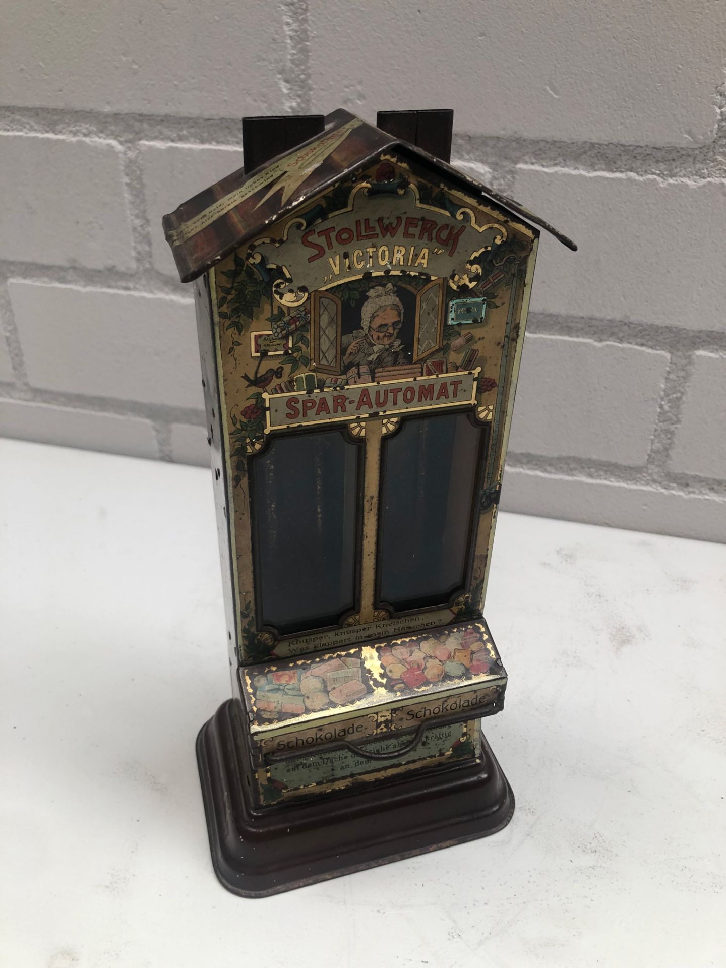 1906 Stollwerck "Victoria" Chocolate Vending Bank - Bild 9 aus 9