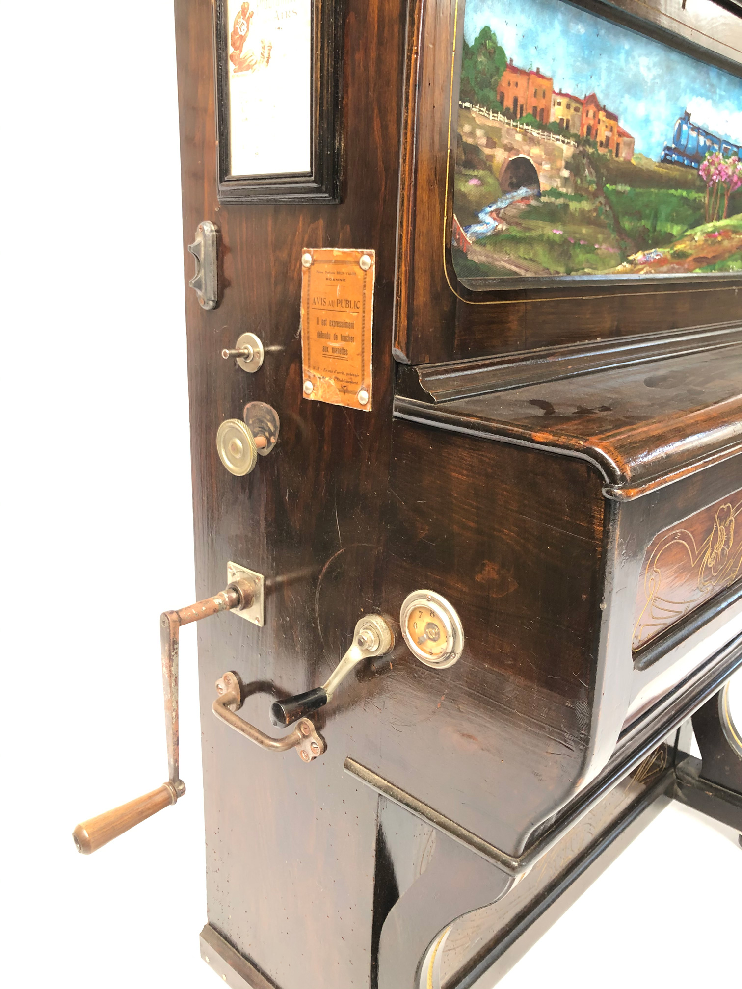 French Barrel Piano - "Baby Piano" ca. 1920 - Image 6 of 8