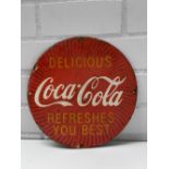 Delicious Coca-Cola Refreshes You Best Enamel Sign