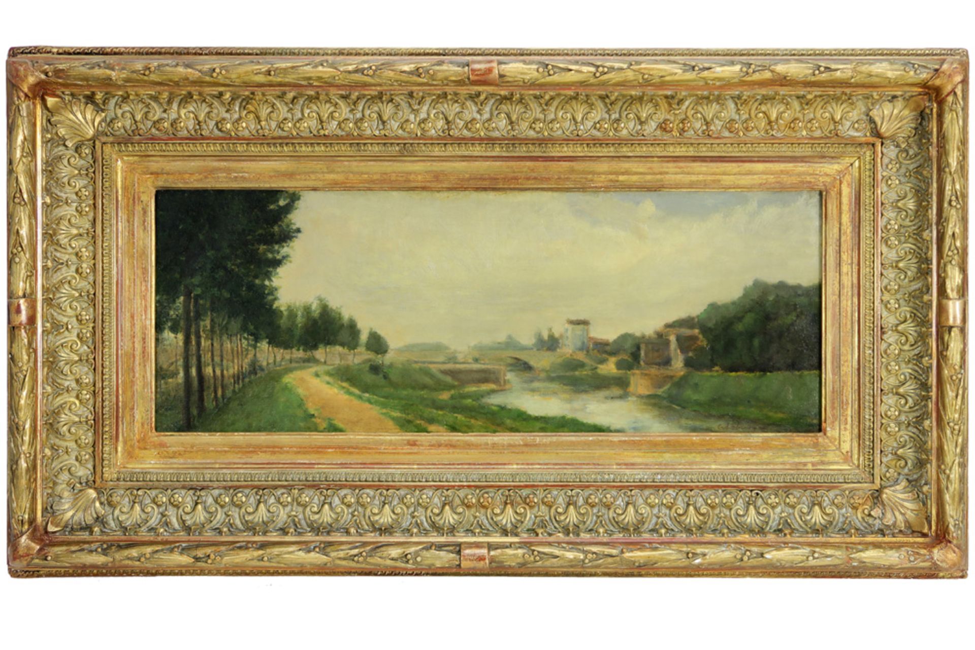 19th Cent. oil on canvas- signed Albert Lebourg || LEBOURG ALBERT (1849 - 1928) olieverfschilderij - Image 3 of 4