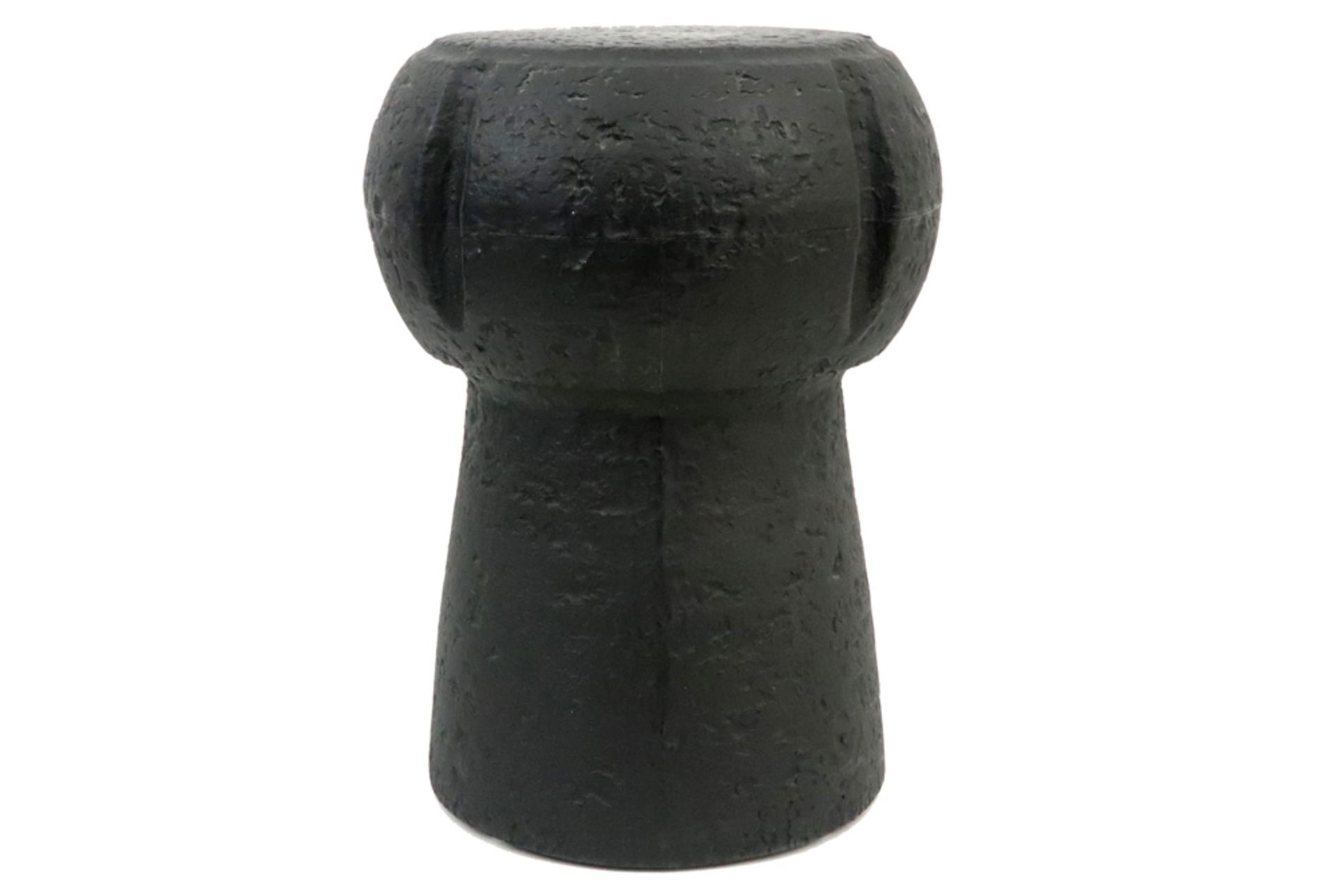 Pierfrancesco Arnone design mushroom in black plastic by Francolight - marked and dated 2004 ||