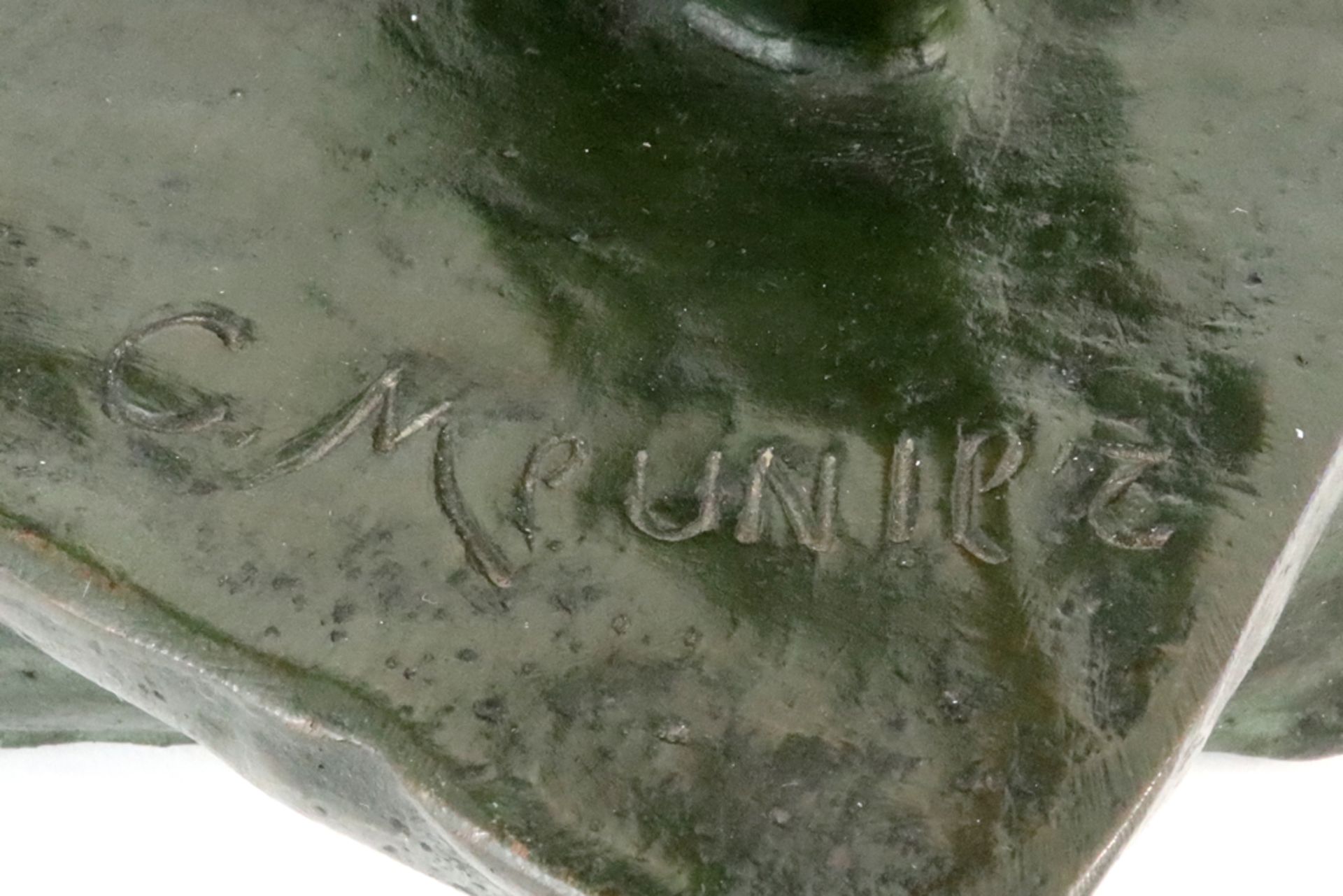 19th Cent. Belgian sculpture in bronze - signed Constantin Meunier || MEUNIER CONSTANTIN, EMILE ( - Image 4 of 4