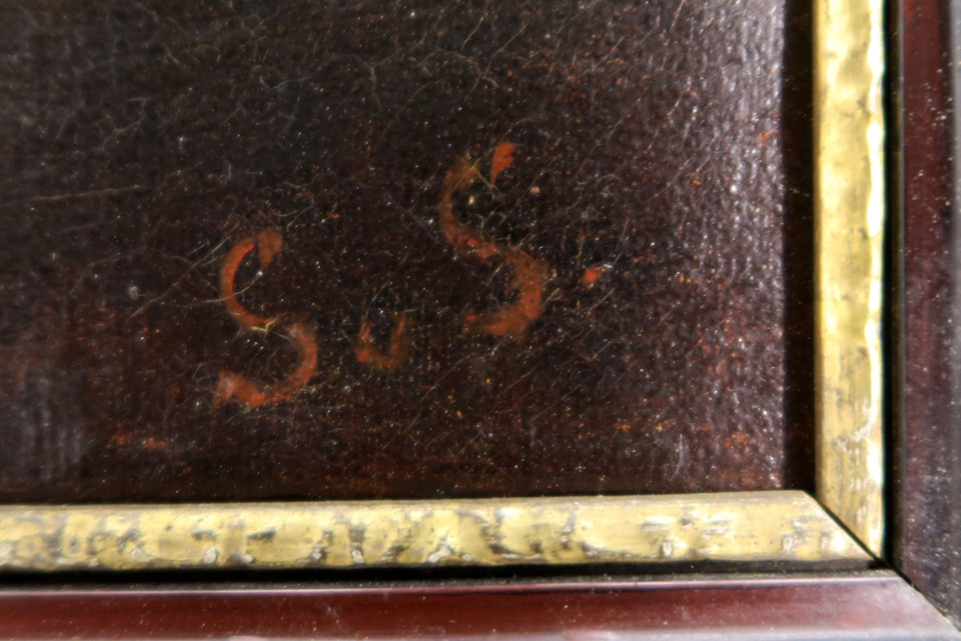 rare 19th Cent. Ukrain oil on canvas -with the monogram of Stéphanie von Strechine || VON - Image 2 of 4