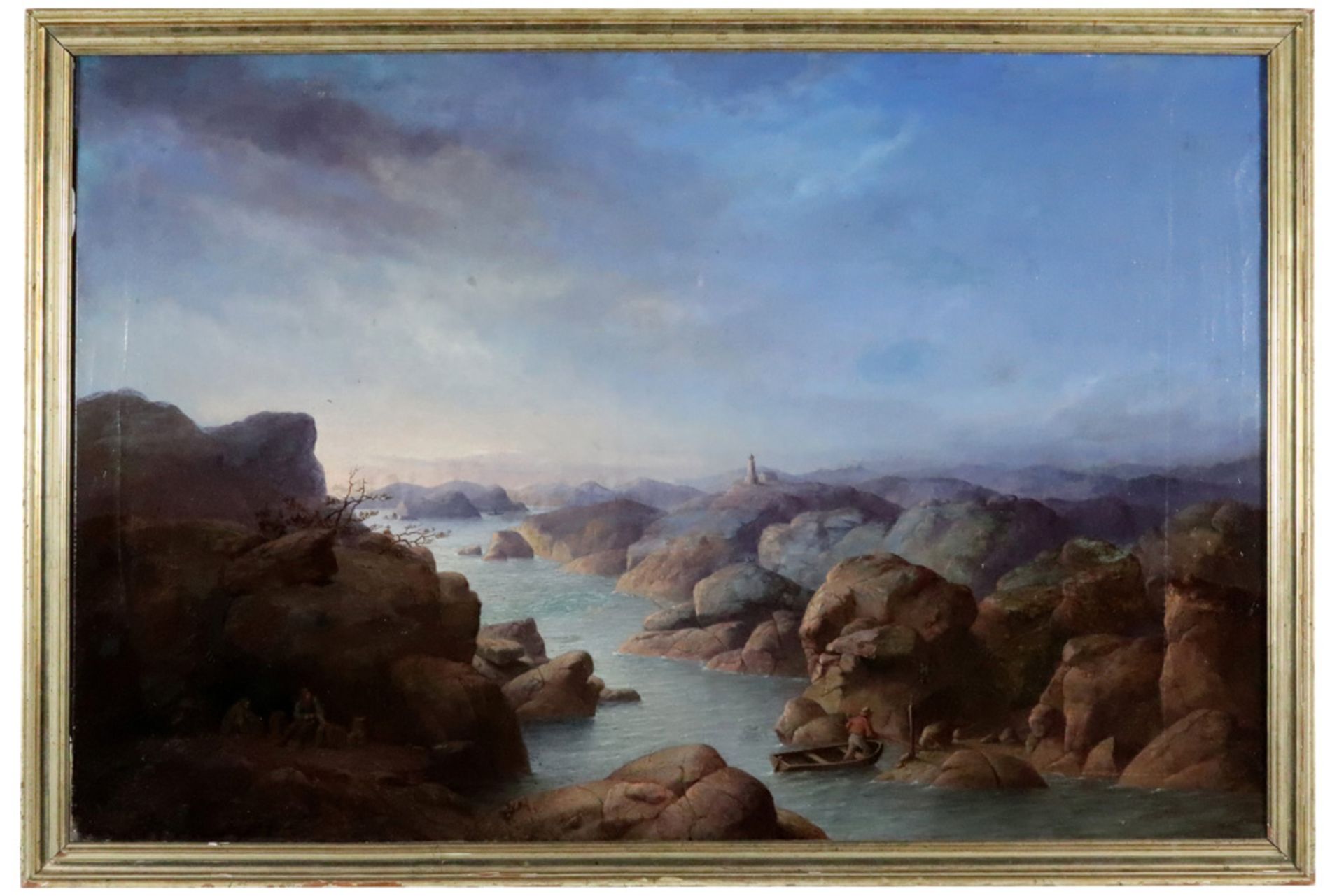 19th Cent. Canadian John A. Hammond "Landscape" oil on canvas - with the monogram IAH / attributed - Image 3 of 4