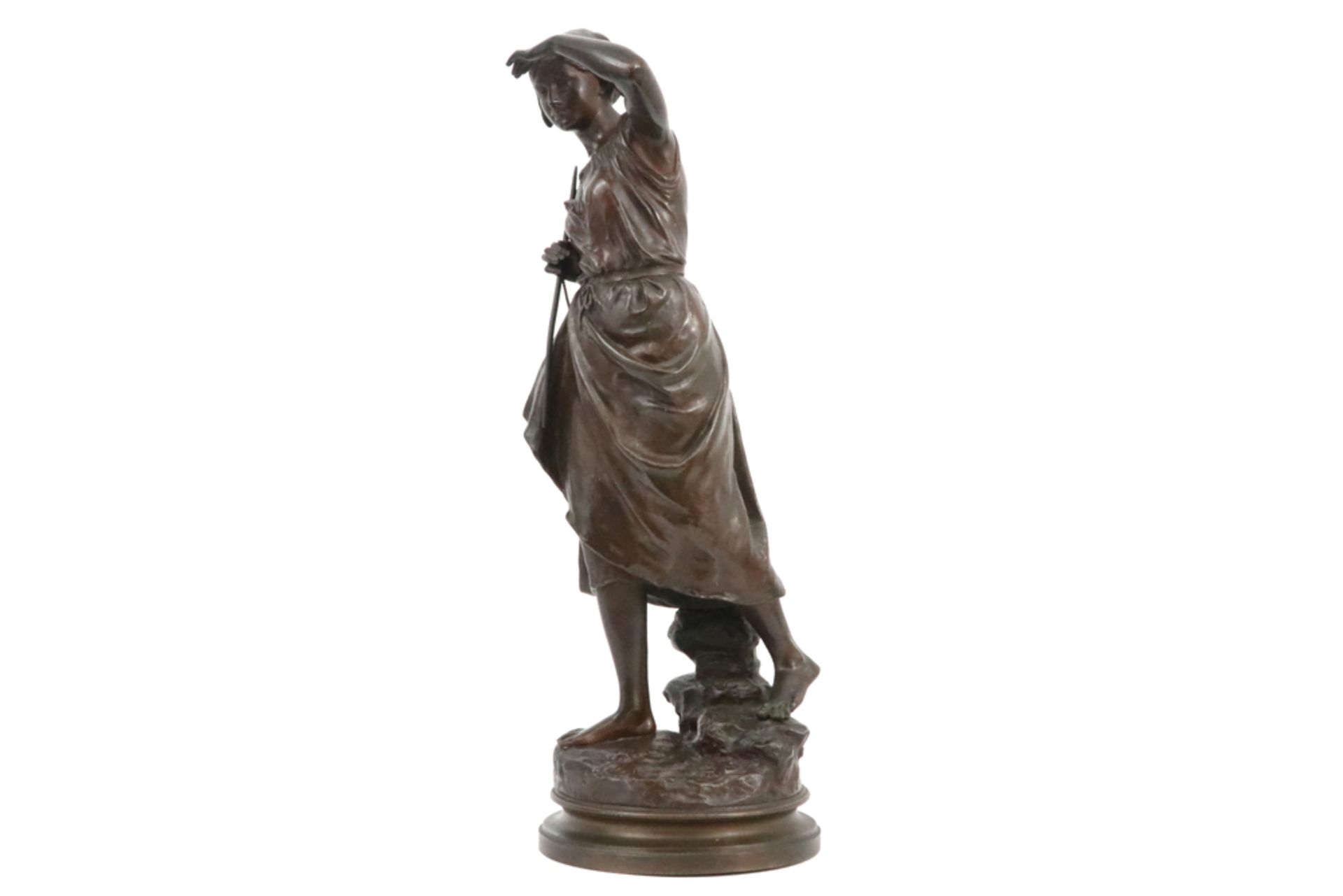 antique French sculpture in bronze - signed Eugène Laurent || LAURENT EUGÈNE (1832 - 1898) antieke - Image 4 of 5