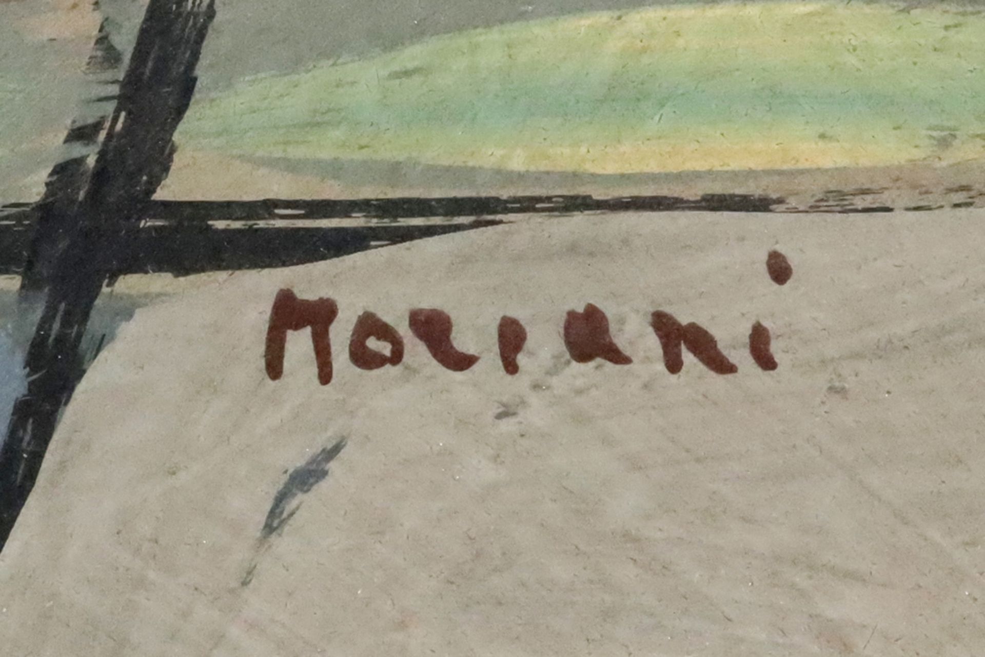 illegibly signed Moreani (?) acrylic on cardboard || MOREANI (?) acrylschilderij op karton : " - Bild 2 aus 4