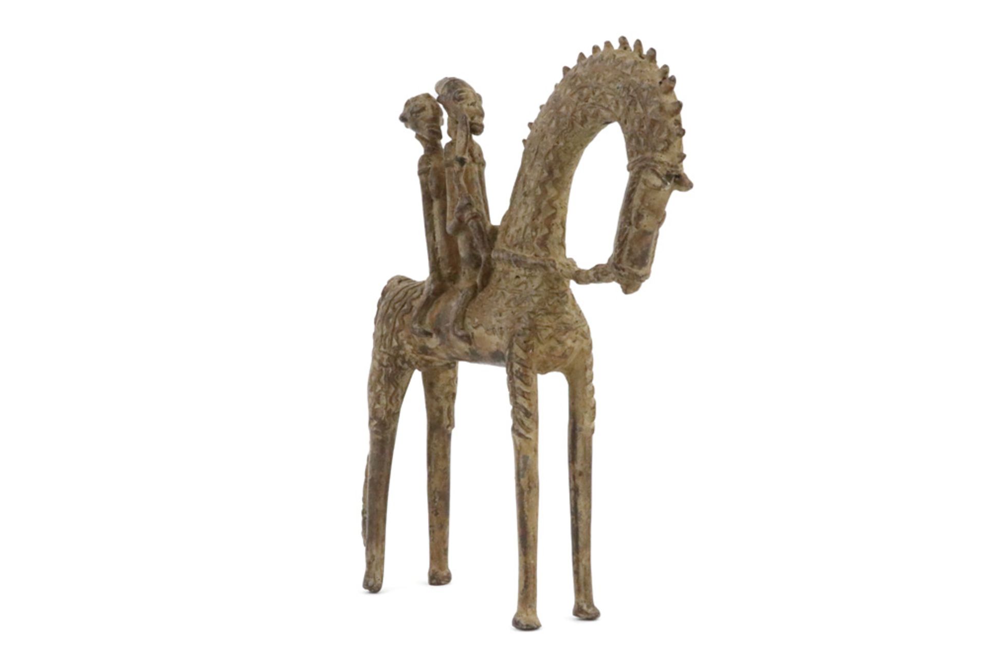 Dogon sculpture in bronze || Afrikaanse sculptuur in brons uit Mali : "Dogon - krijger te paard - Bild 3 aus 3