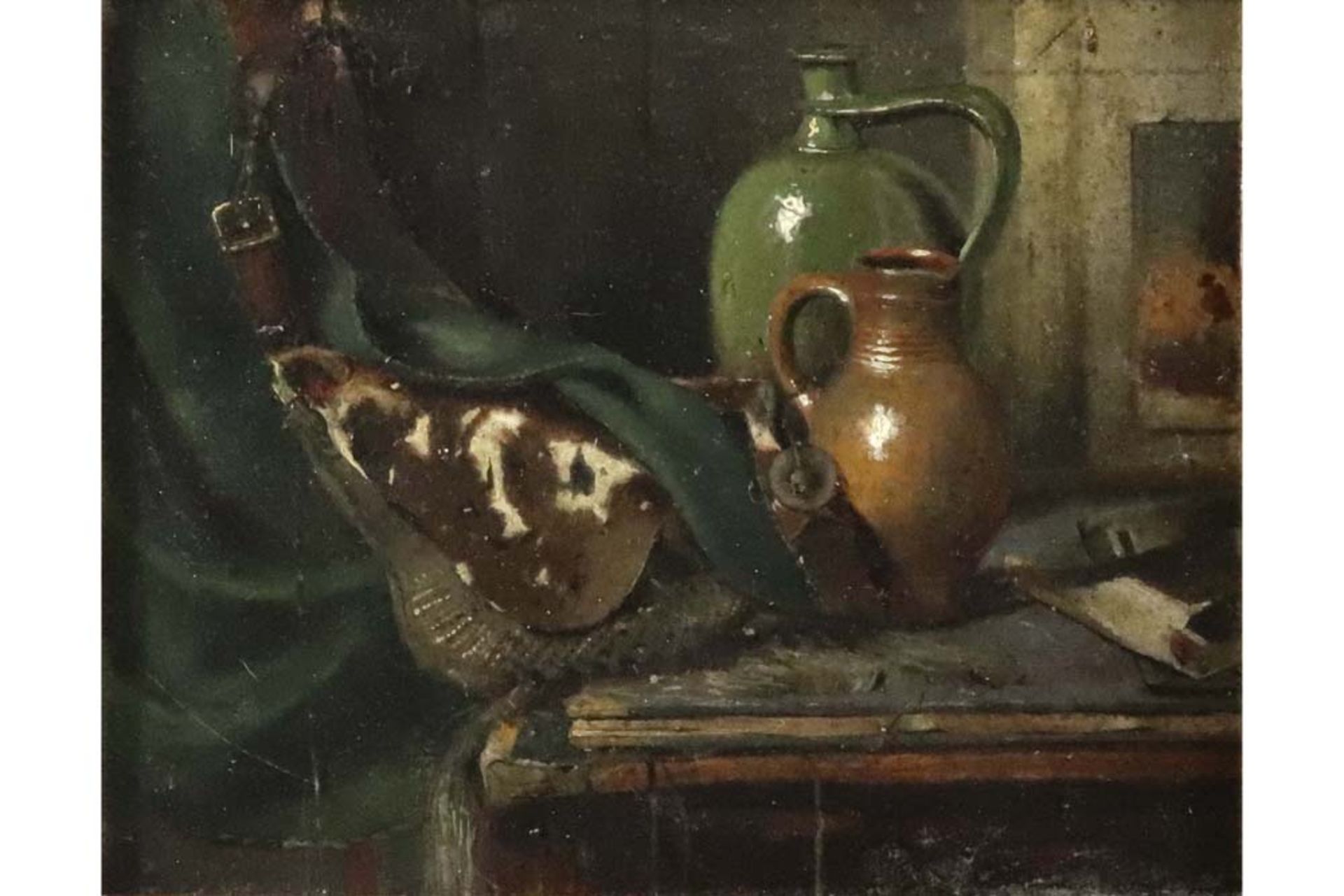 19th Cent. Belgian oil on paper (on canvas) - attributed to Henri De Braekeleer || DE BRAEKELEER
