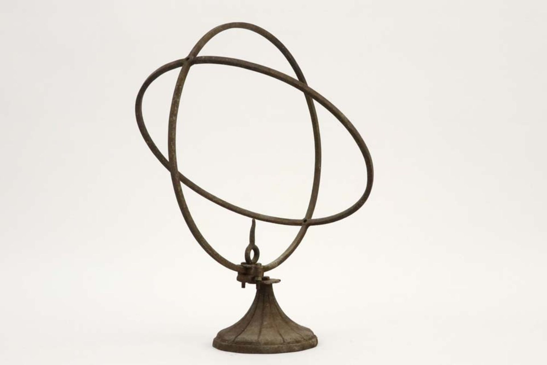 old wrought iron sundial || Oude zonnewijzer in gesmeed ijzer - hoogte : 48,5 cm - Bild 2 aus 3