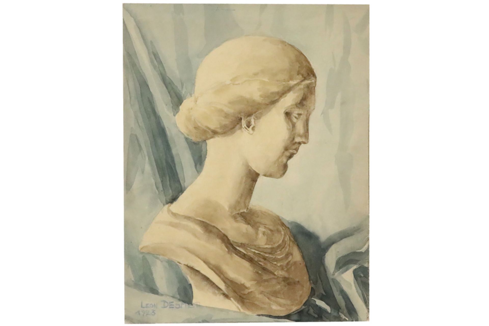 20th Cent. aquarelle - signed / attributed to Leon De Smet and dated 1923 || DE SMET LEON (1881 -