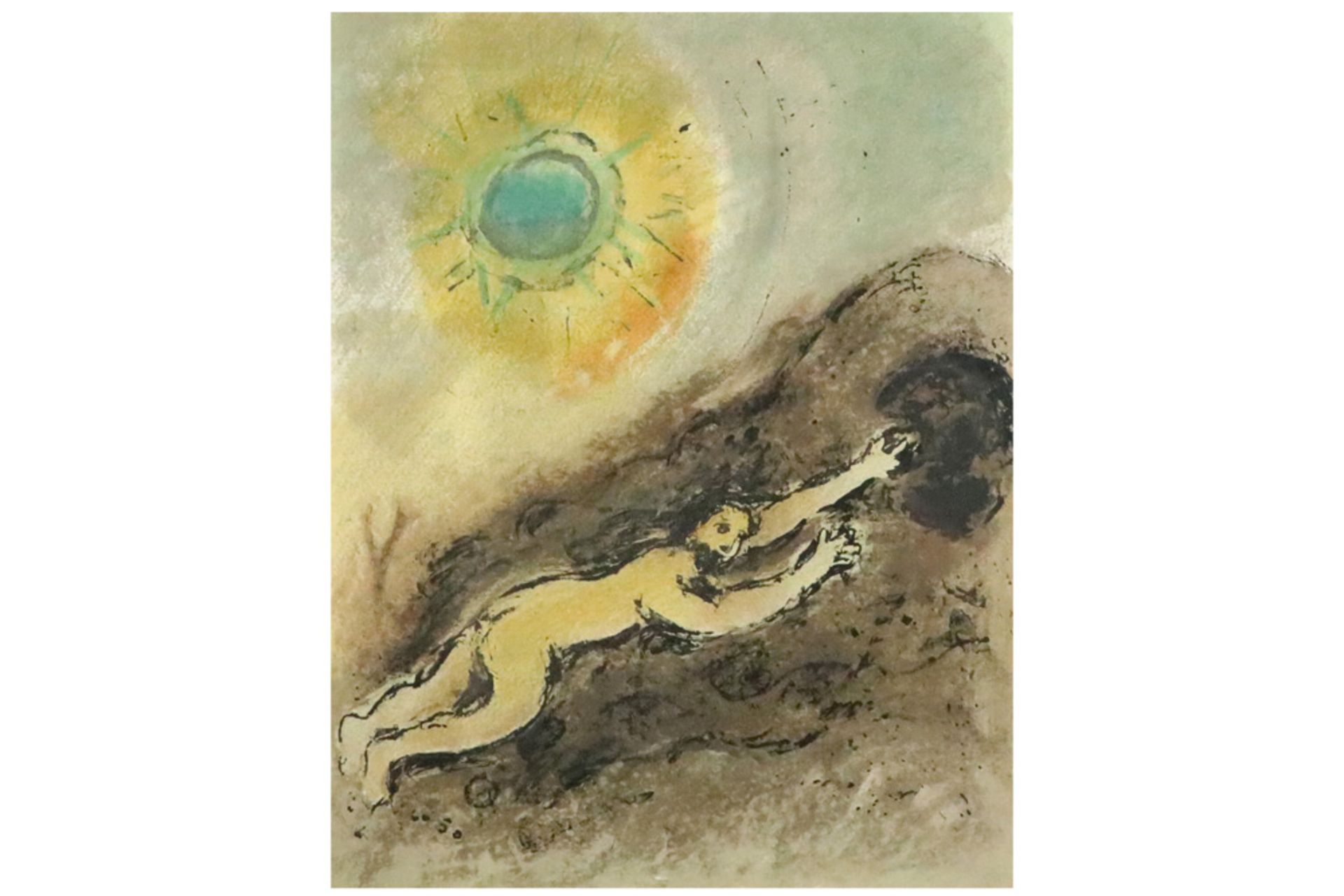 two Marc Chagall lithographs printed in colors from the portfolio "Odyssey" || CHAGALL MARC (° - Bild 3 aus 4
