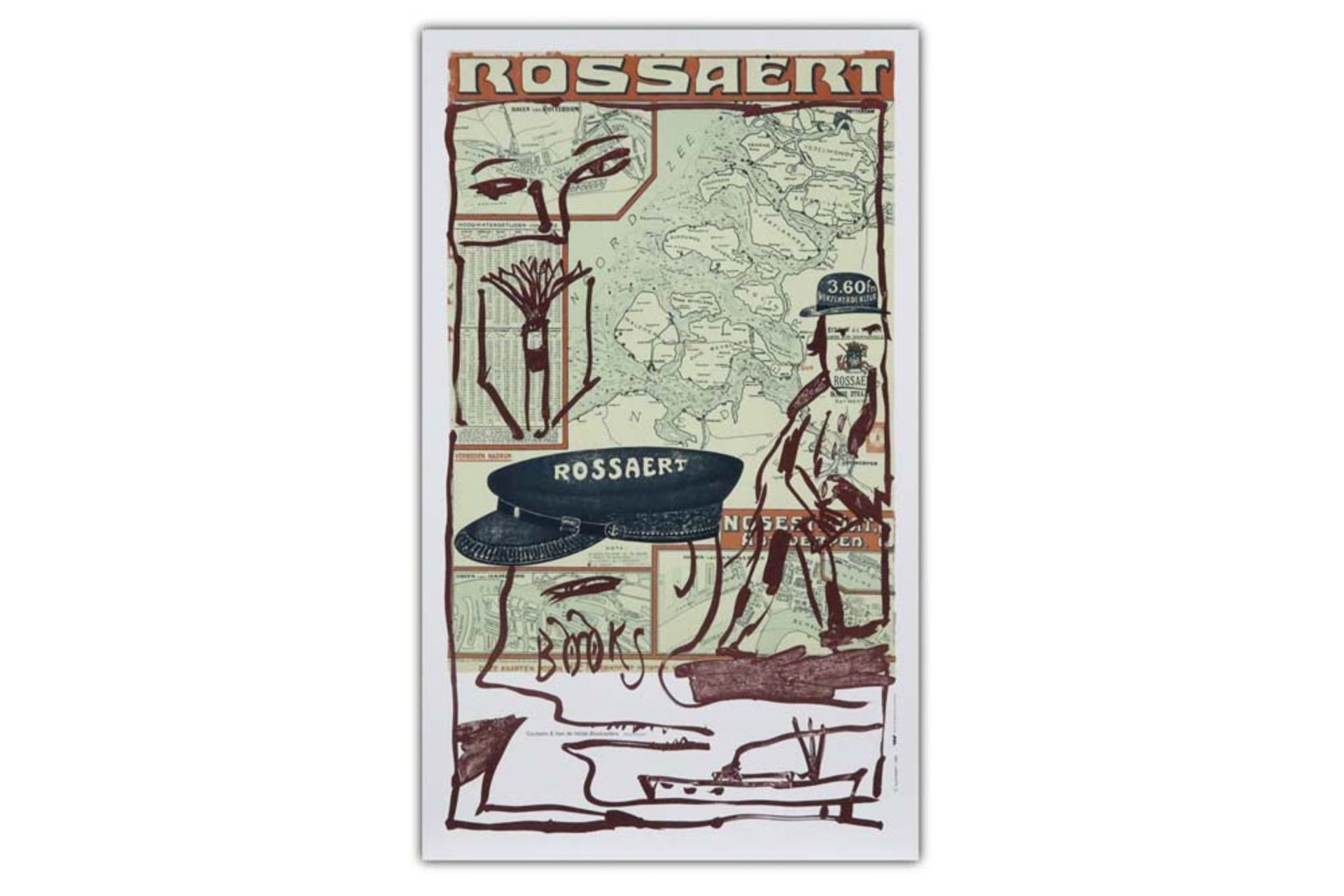 "Rossaert" print by Alechinsky edited by Ronny Van de Velde dd 2003 || ALECHINSKY PIERRE (°