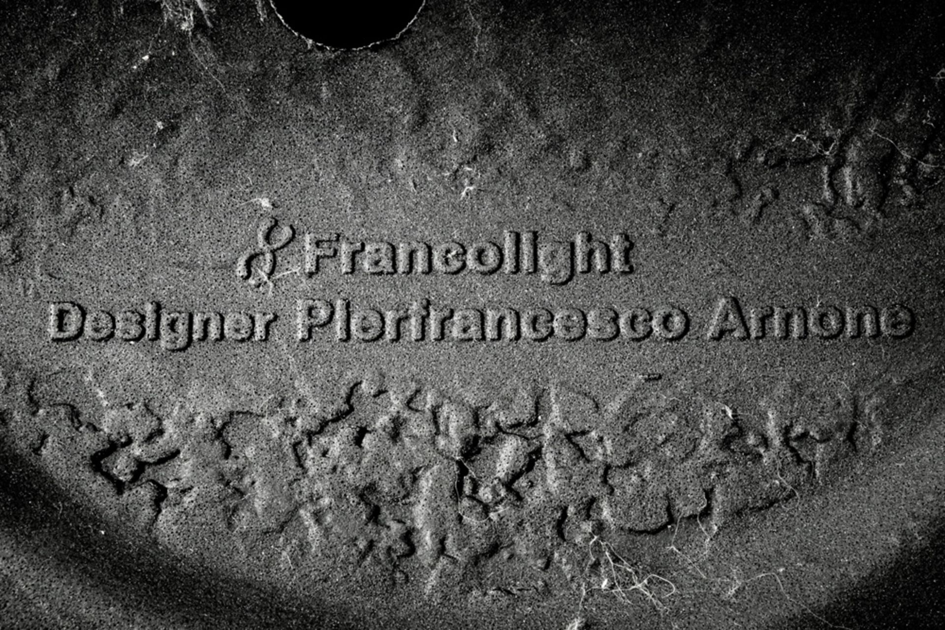 Pierfrancesco Arnone design mushroom in black plastic by Francolight - marked and dated 2004 || - Bild 3 aus 3