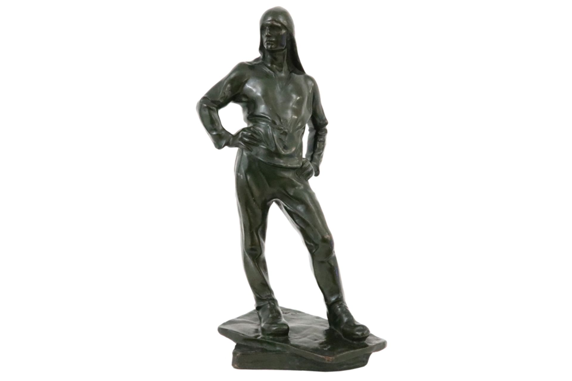 19th Cent. Belgian sculpture in bronze - signed Constantin Meunier || MEUNIER CONSTANTIN, EMILE (