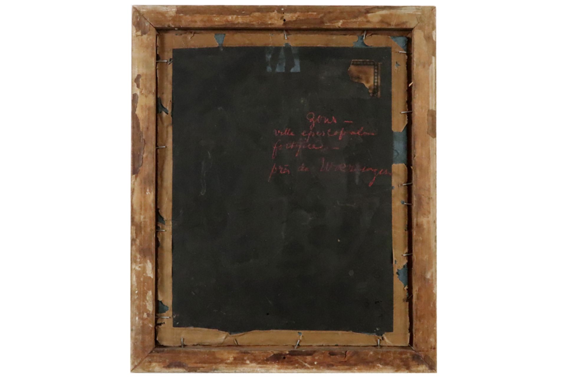 19th Cent. Belgian illegibly signed oil on canvas (on panel) || BELGISCHE SCHOOL - 19° EEUW - Bild 4 aus 5