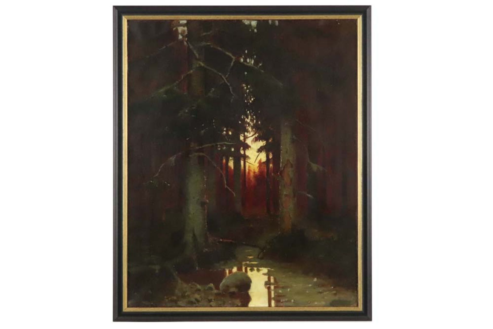 early 20th Cent. Russian oil on canvas with on the back an annotation "H Krebepz 1902" - - Image 2 of 3