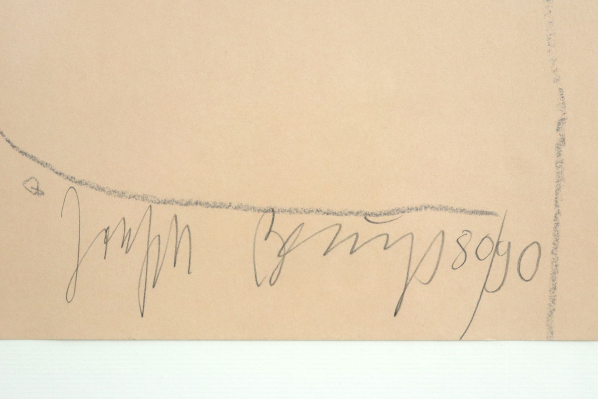 Joseph Beuys signed "Geschnatter Unterhalb der Hütte / Quacking underneath the hut (Triptychon)" - Image 2 of 3