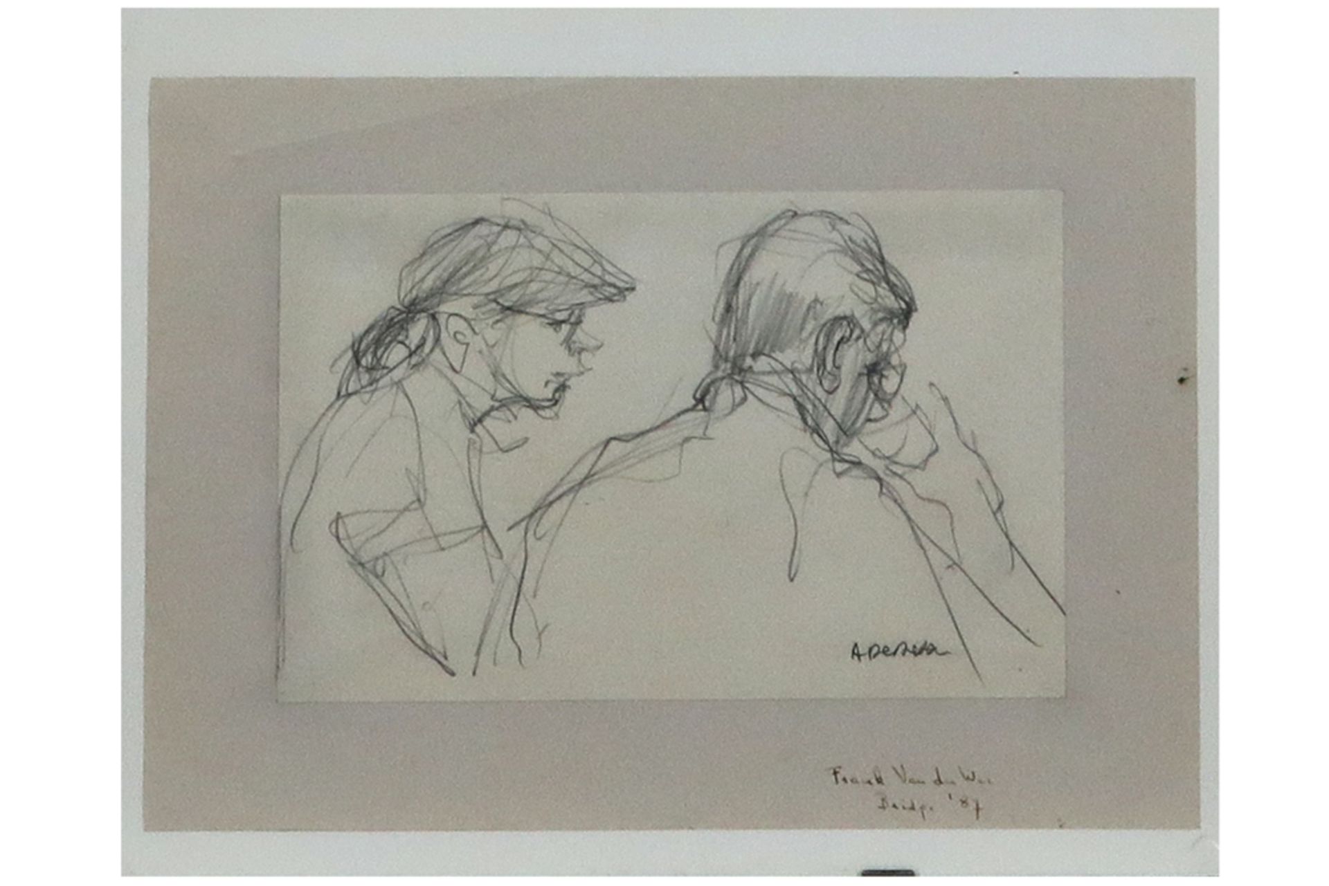 two aquarelles and a drawing by Albert De Deken, two are signed || DE DEKEN ALBERT (1915 - 2003) lot - Bild 4 aus 4