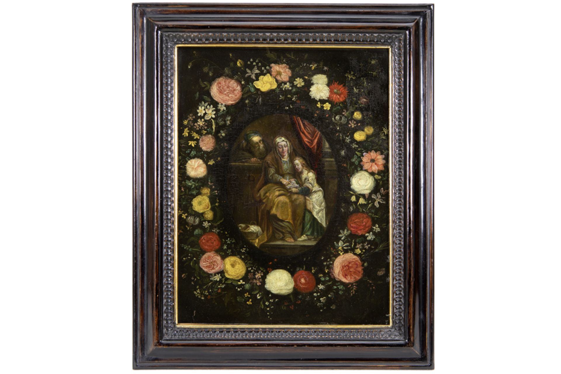 17th Cent. Flemish oil on copper in the style of/by a follower of Jan van Kessel and van Baelen || - Bild 2 aus 3