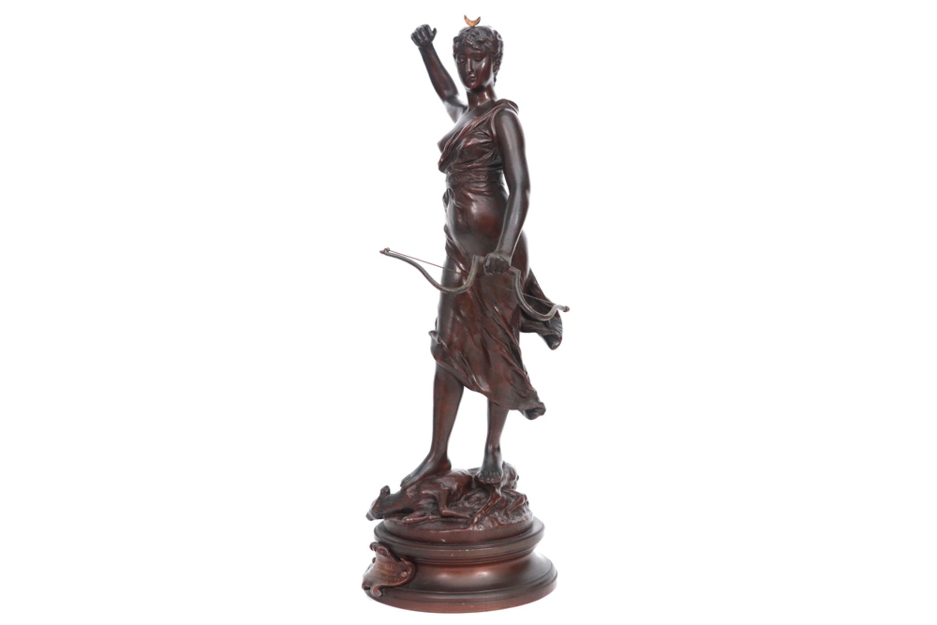 antique French sculpture in bronze - signed Henri Louis Levasseur || LEVASSEUR HENRI LOUIS (1853 - - Bild 3 aus 5