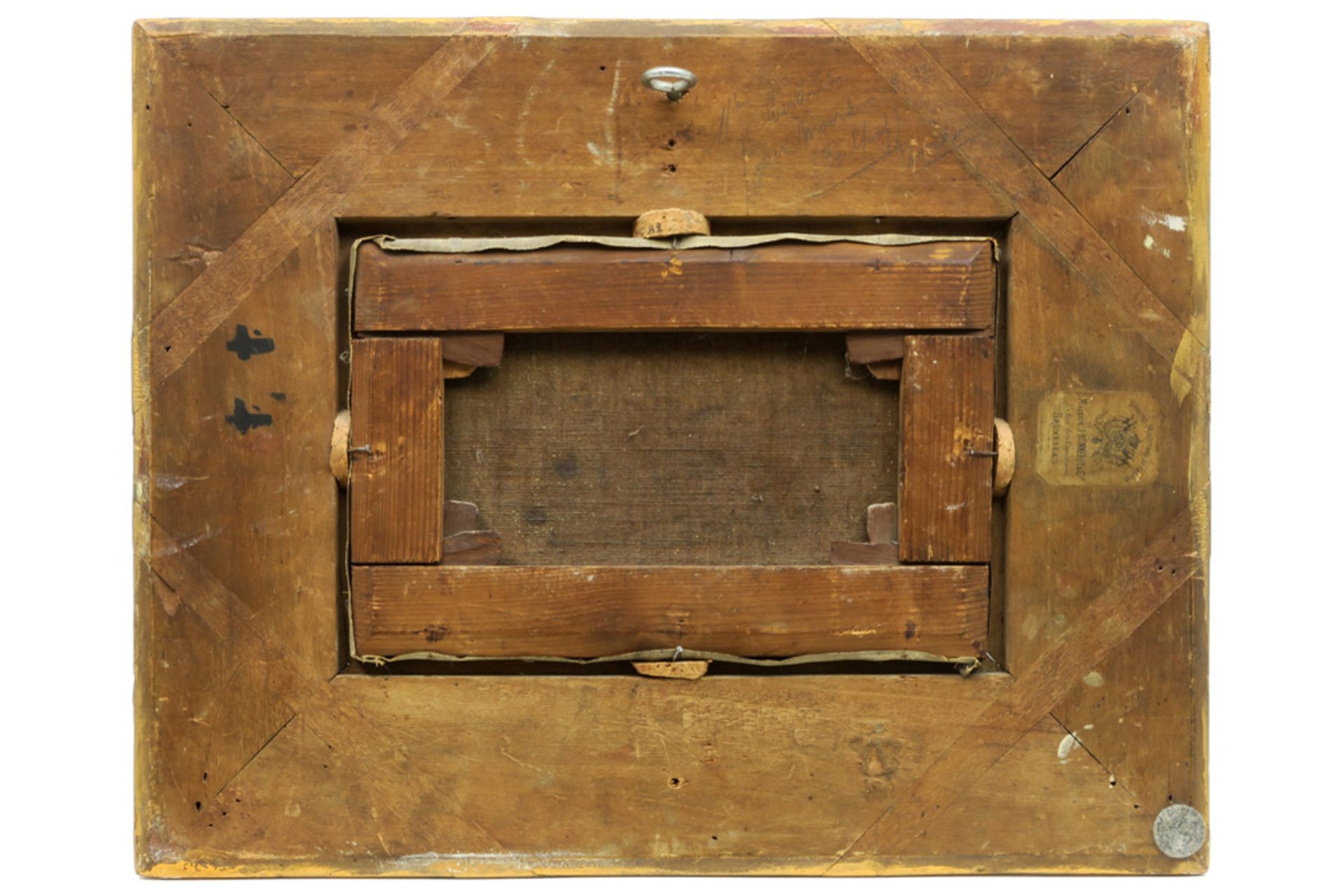 19th Cent. Belgian oil on canvas - signed Evariste Carpentier || CARPENTIER EVARISTE (1845 - 1922) - Image 4 of 4