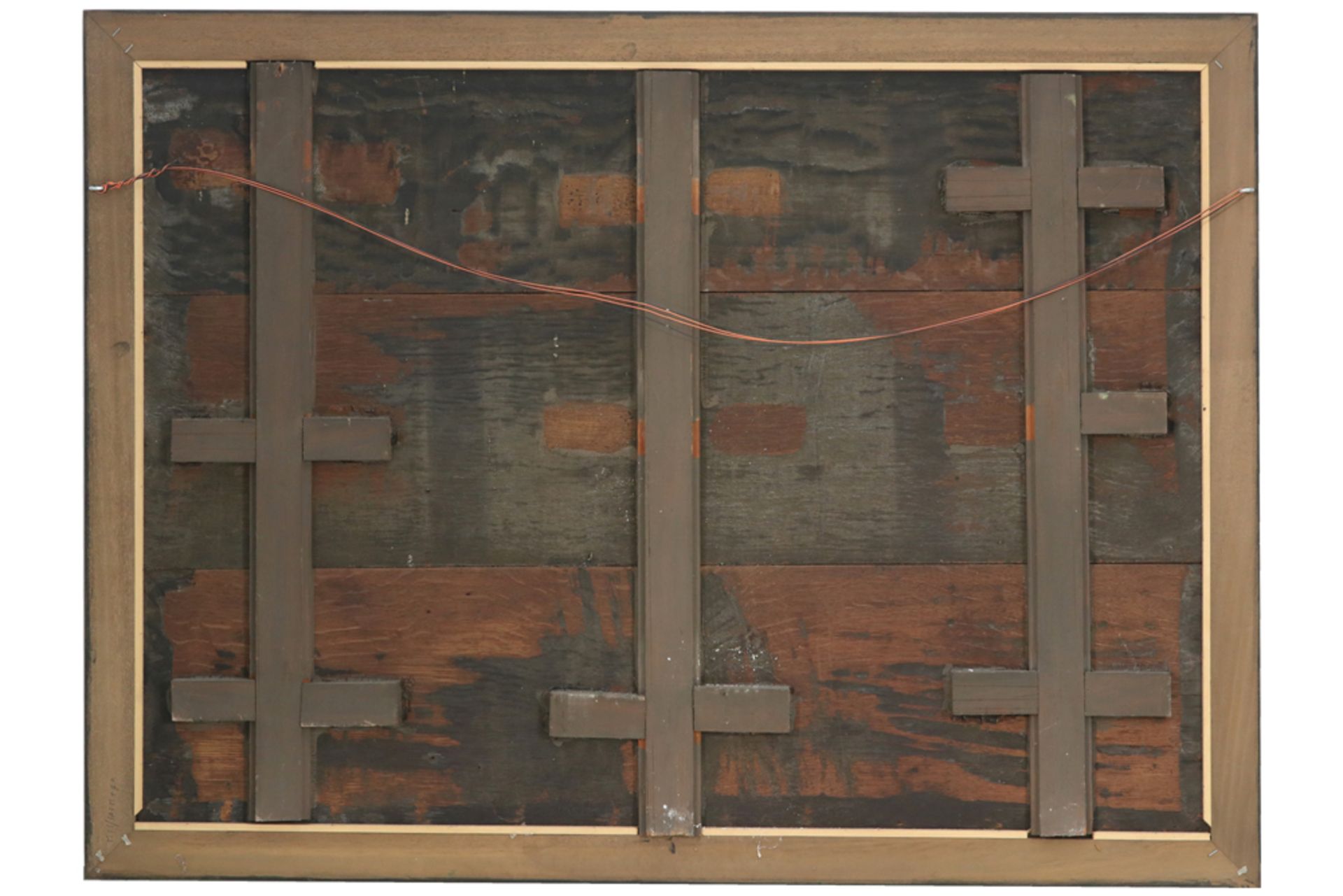 17th Cent. Flemish oil on panel || VLAANDEREN - 17° EEUW olieverfschilderij op paneel : "Heilige - Bild 3 aus 3