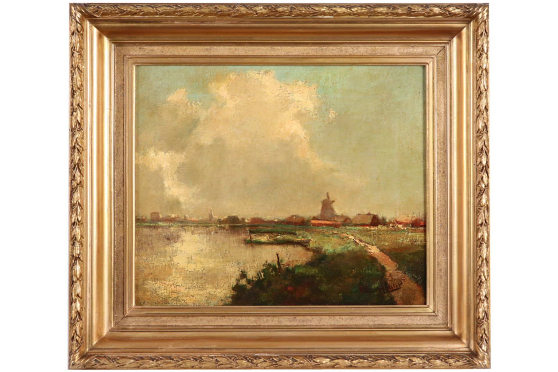 19th/20th Cent. Dutch oil on canvas - signed Rob Graafland || GRAAFLAND ROB (1875 - 1940) - Bild 3 aus 4