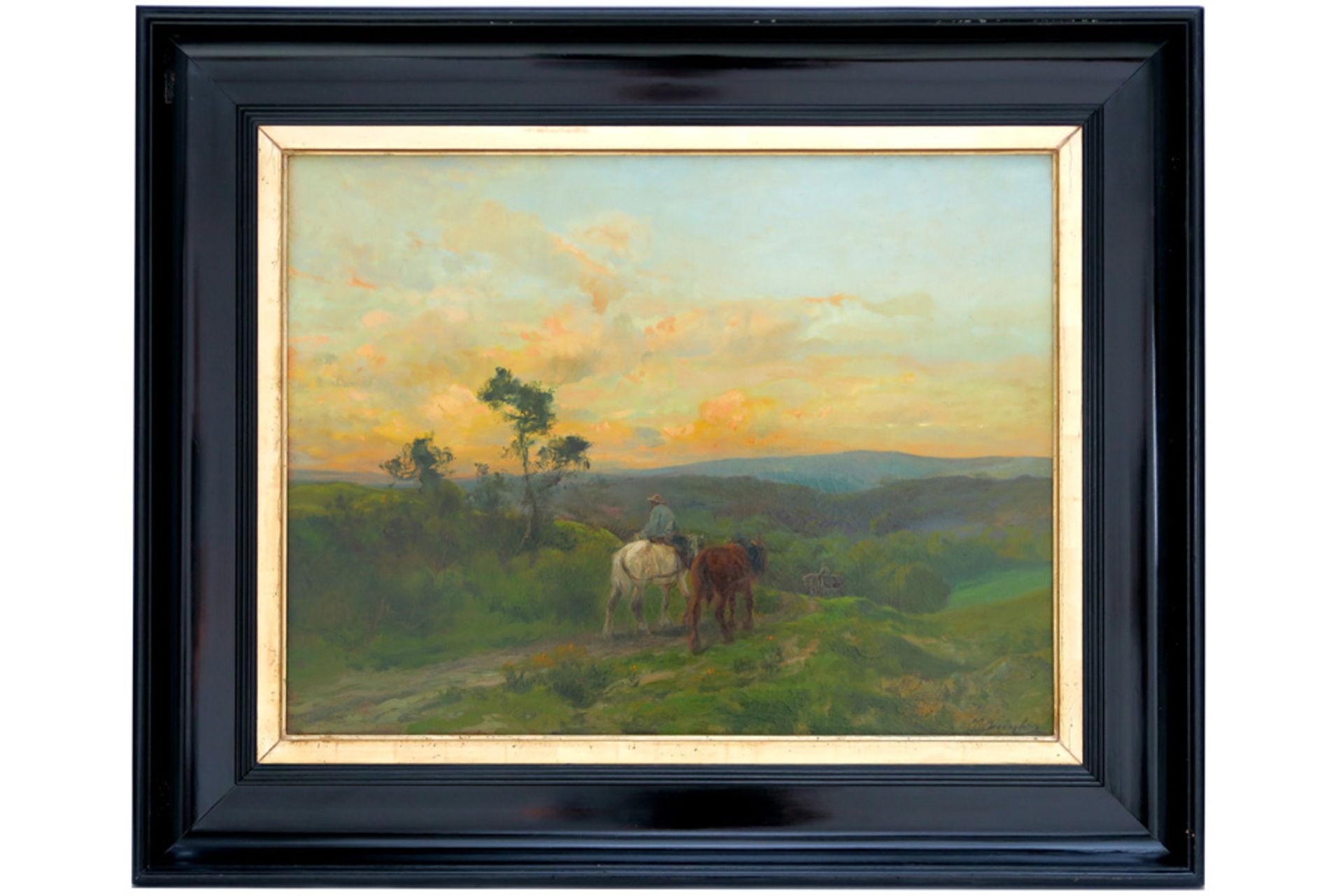 late 19th/ early 20th Cent. oil on canvas - signed Clément Quinton || QUINTON CLÉMENT (1851 - - Bild 2 aus 3