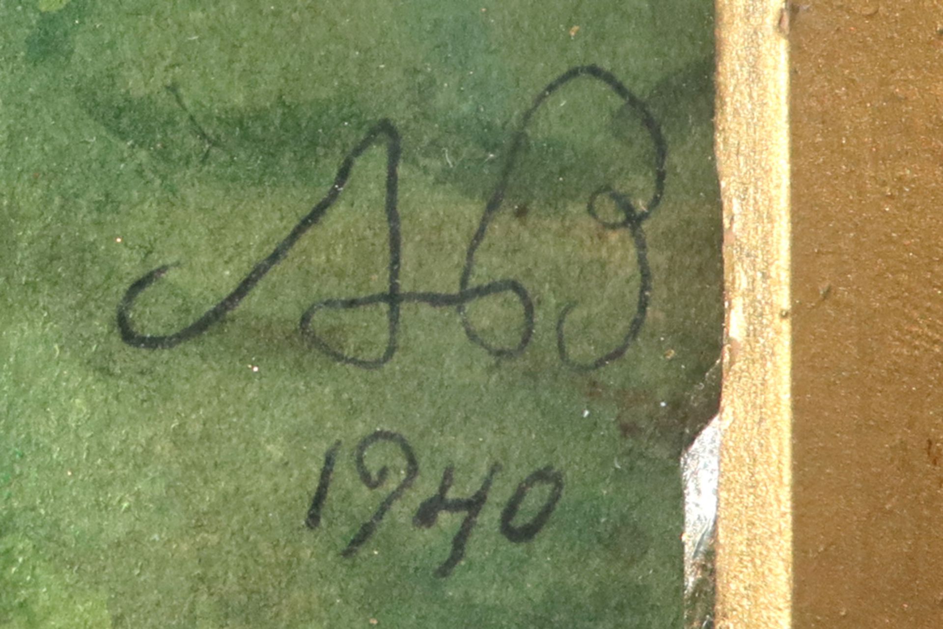 Alexandre Benois aquarelle - with his monogram and dated 1940 and with a stamp in cyrillic of an - Bild 2 aus 4