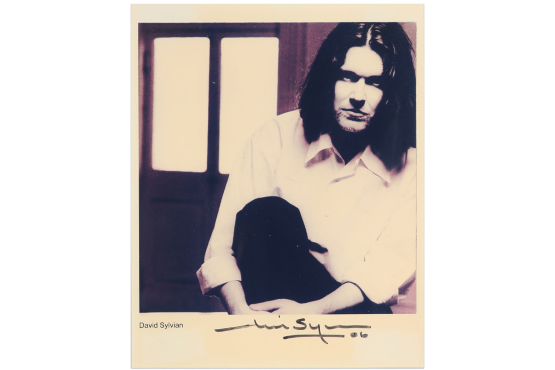 two David Sylvain promotion photos- signed and dated (20)06 and each with a certificate || SYLVAIN - Bild 5 aus 6