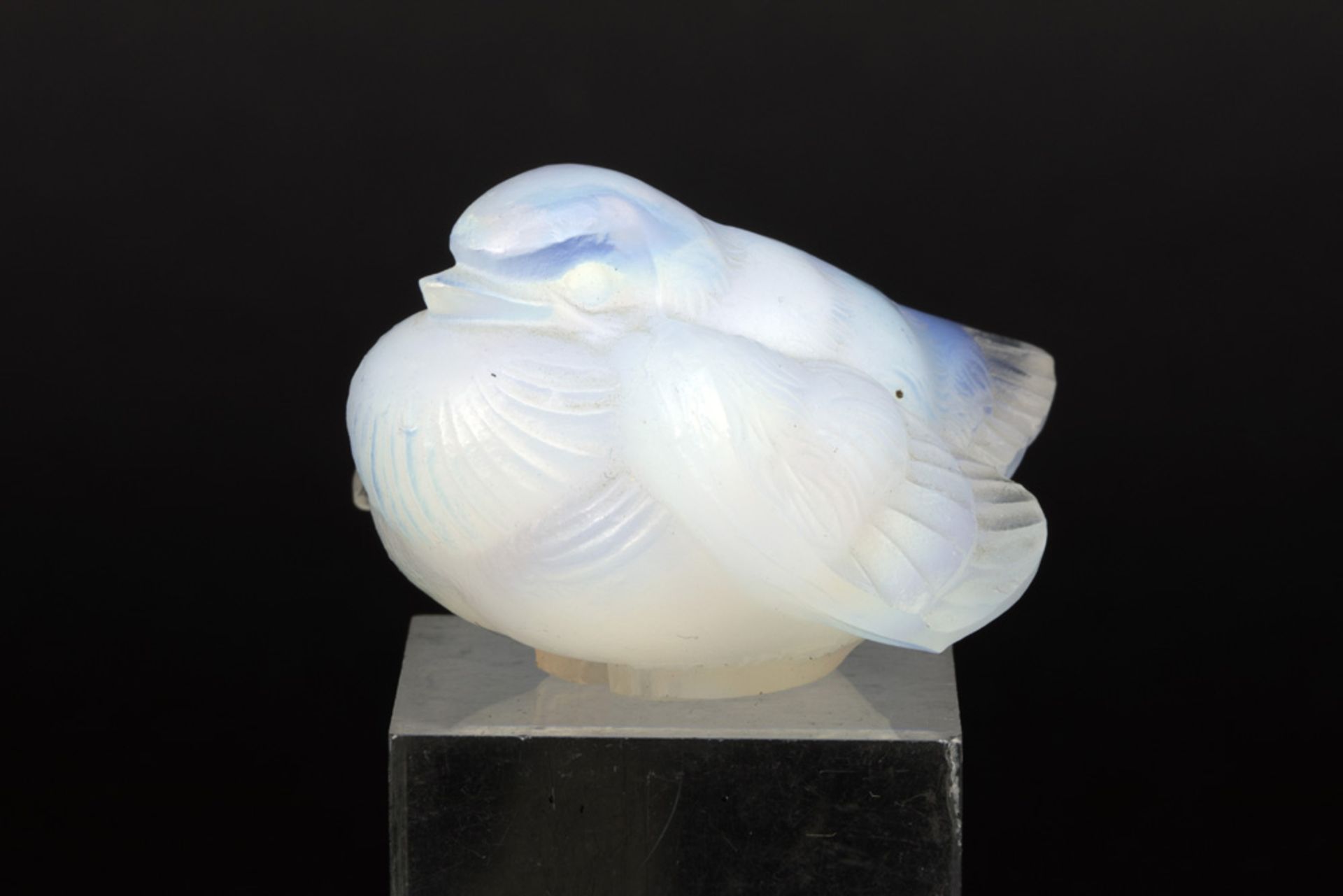 small "Sabino France" marked Art Deco "Bird" sculpture in glass || SABINO FRANCE Art Deco-