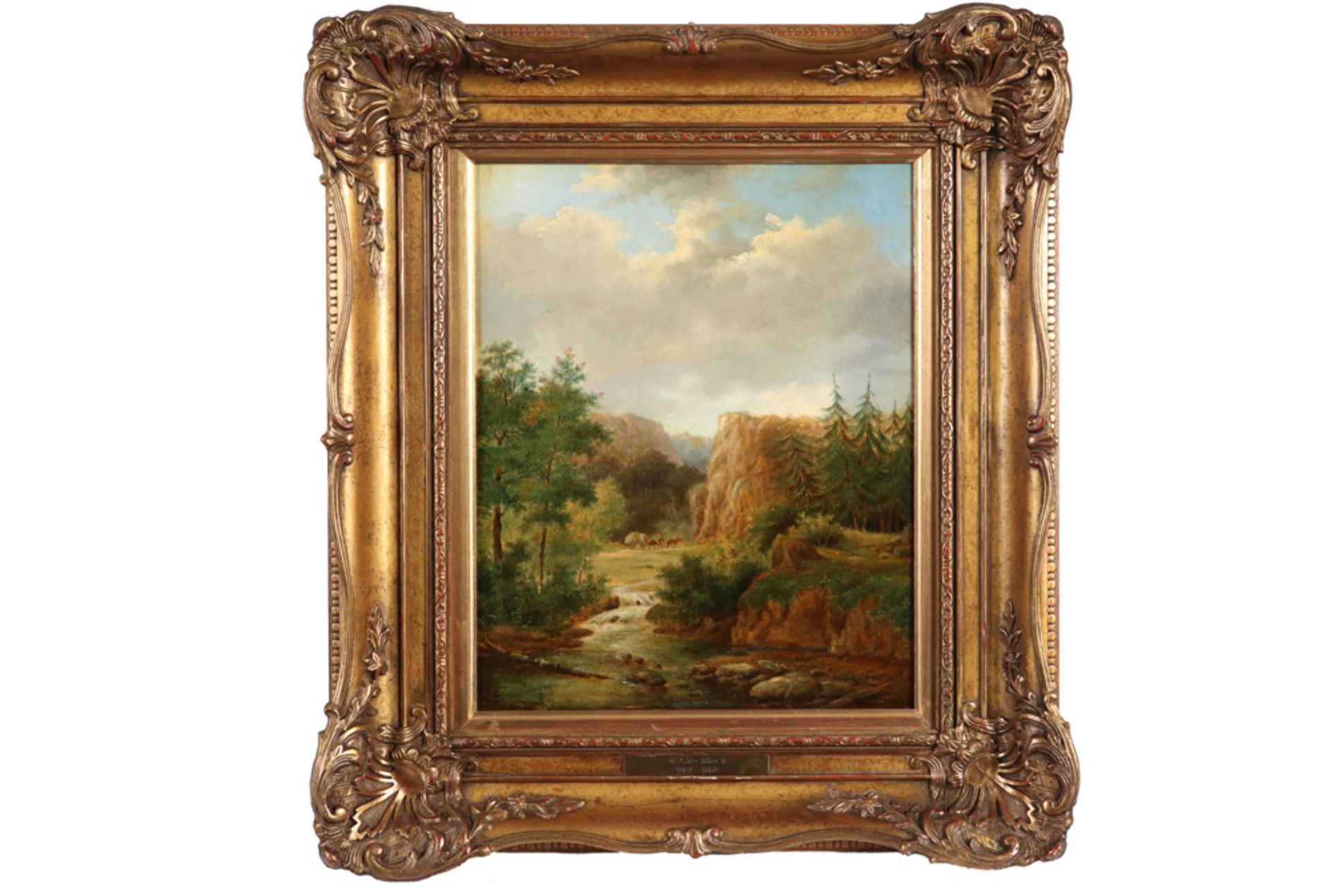 19th Cent. Dutch oil on panel - signed Marinus Koekkoek || KOEKKOEK MARINUS (1807 - 1868/70) - Bild 3 aus 4