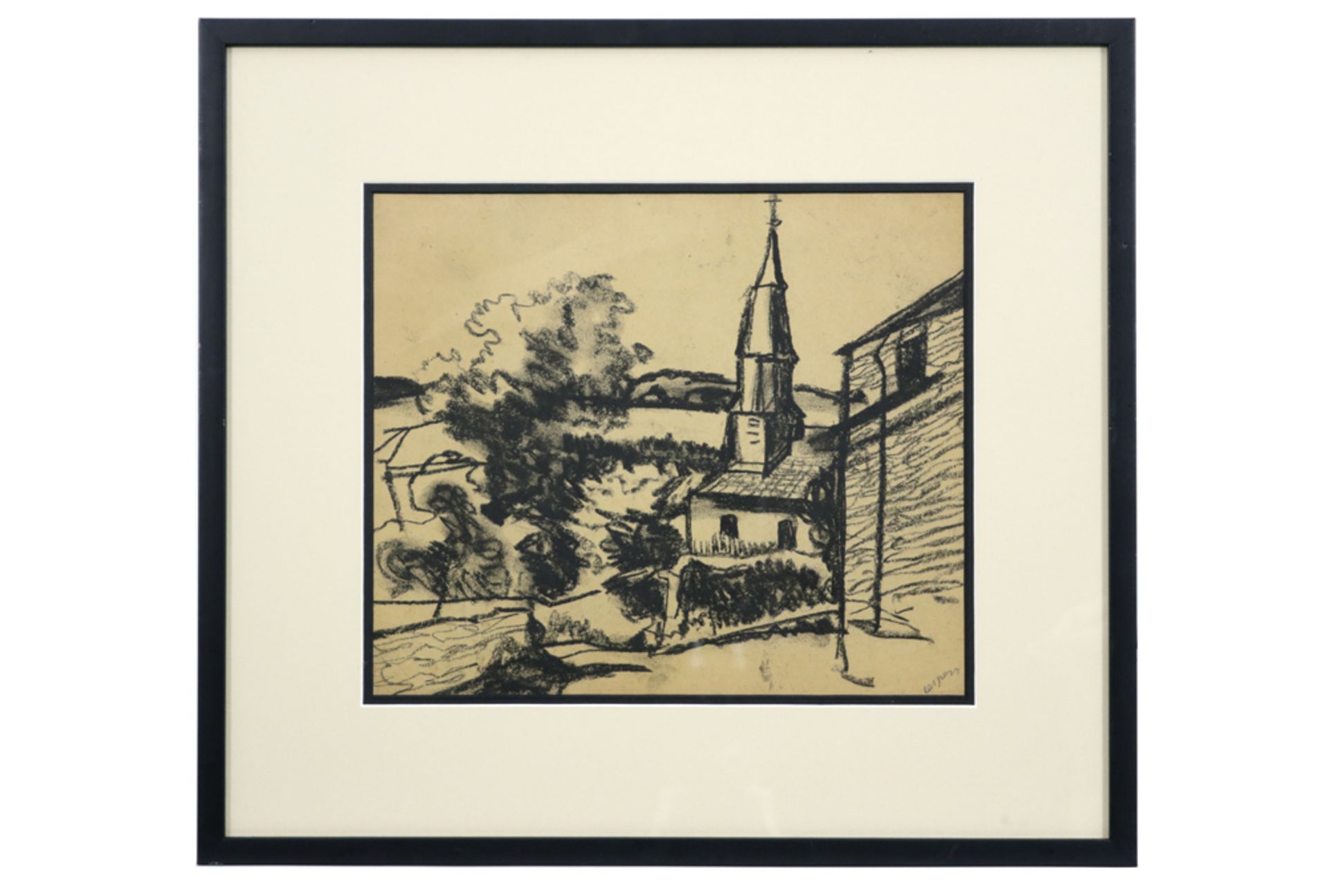 20th Cent. charcoal drawing - signed Floris Jespers || JESPERS FLORIS (1889 - 1965) - Bild 3 aus 3