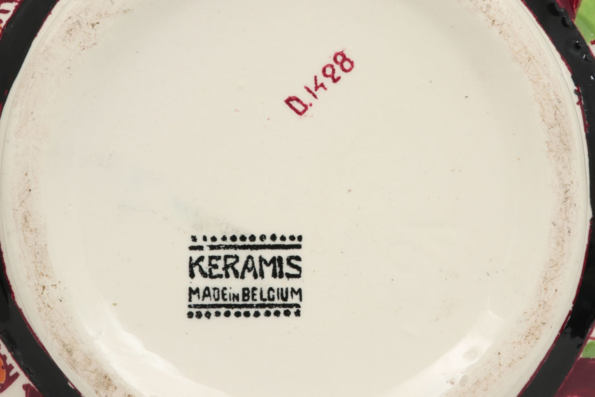 Belgian Art Deco vase in ceramic marked Keramis dd 1930 || Art Deco-vaas in faïence, gemerkt " - Bild 5 aus 5