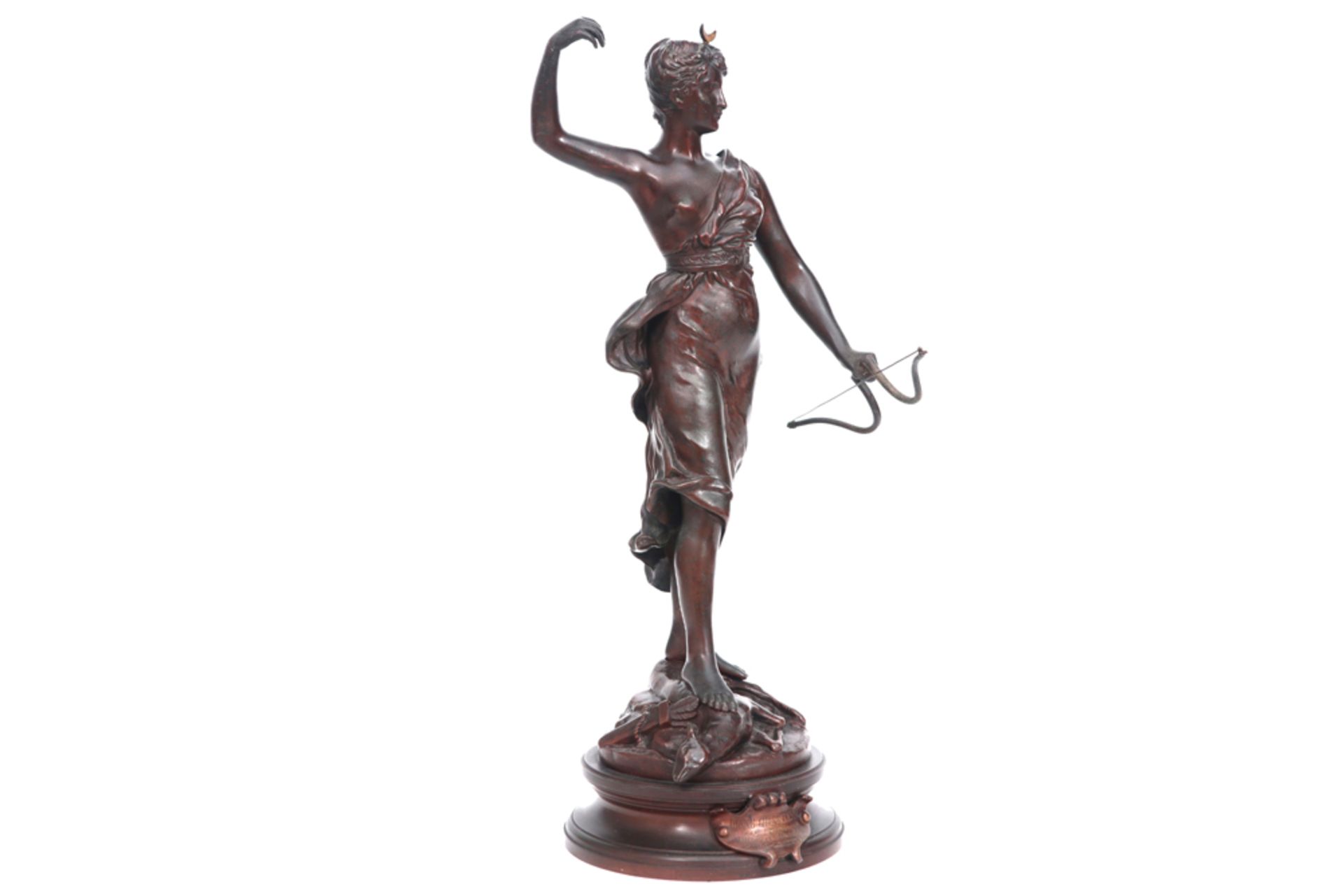 antique French sculpture in bronze - signed Henri Louis Levasseur || LEVASSEUR HENRI LOUIS (1853 -