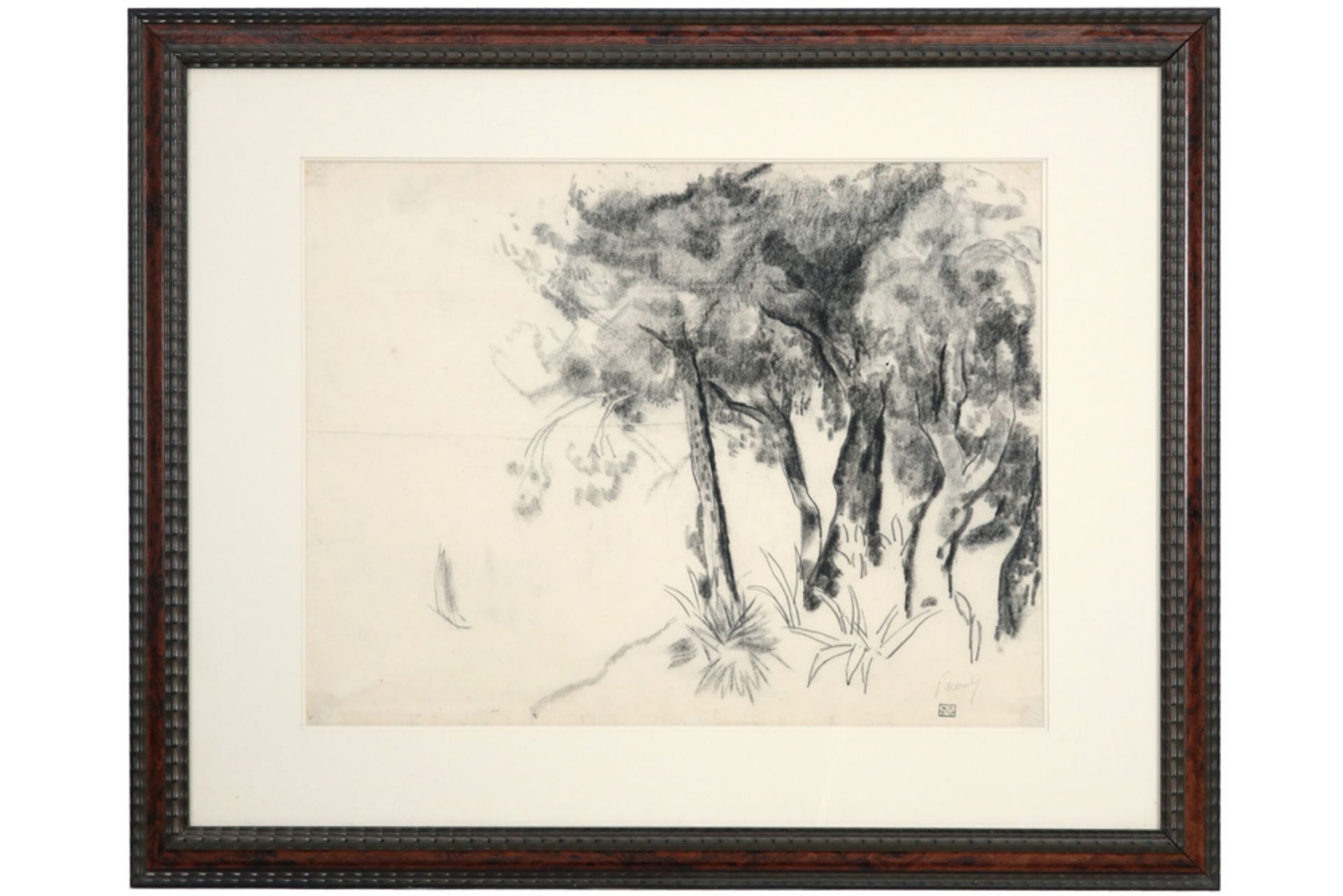 two 20th Cent. Belgo-Dutch drawings - one signed Willem Paerels and dated 1915 and one with a - Bild 2 aus 7