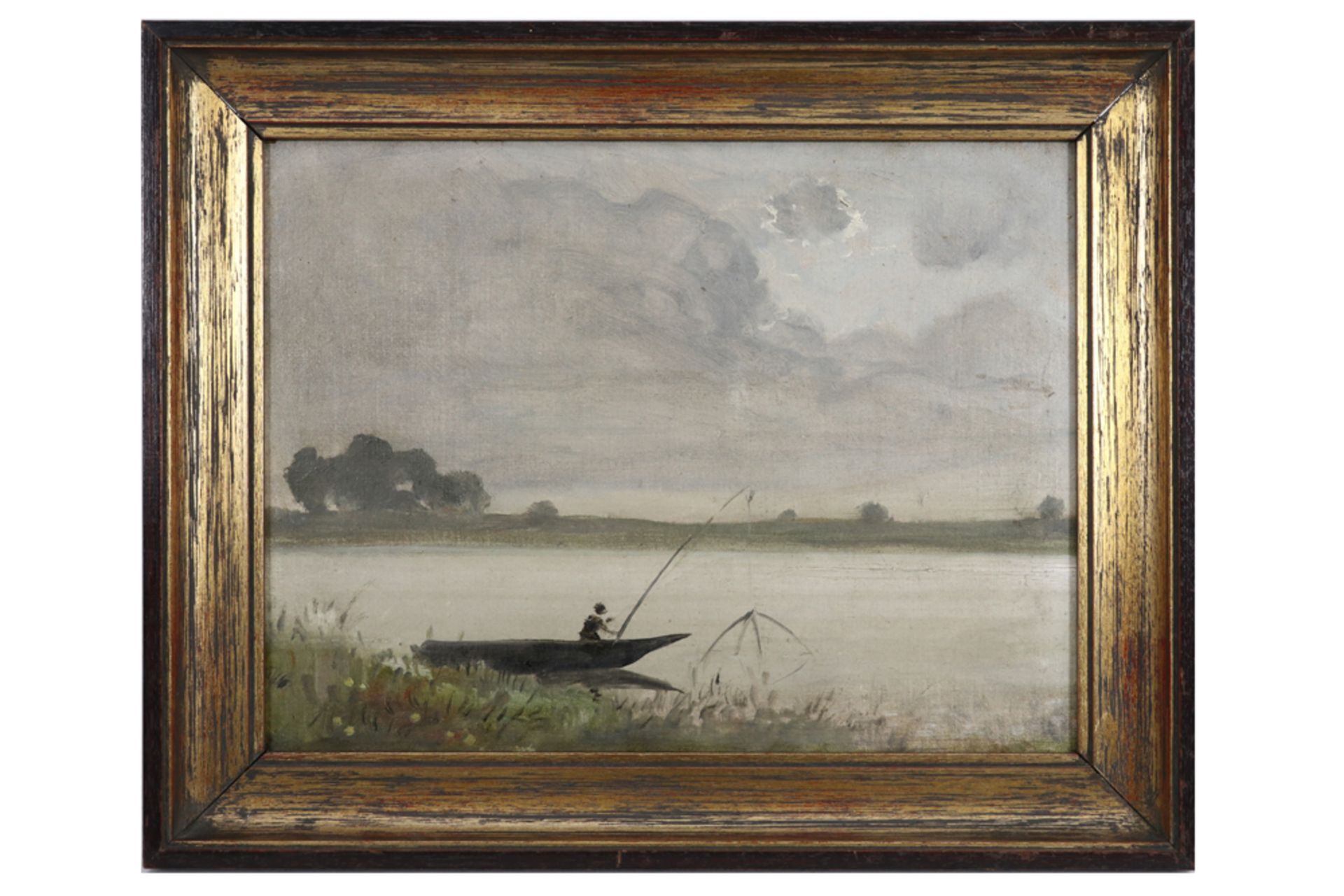 19th Cent. Belgian oil on canvas by Jan van Beers - with certificate on the back || VAN BEERS JAN, - Bild 2 aus 4