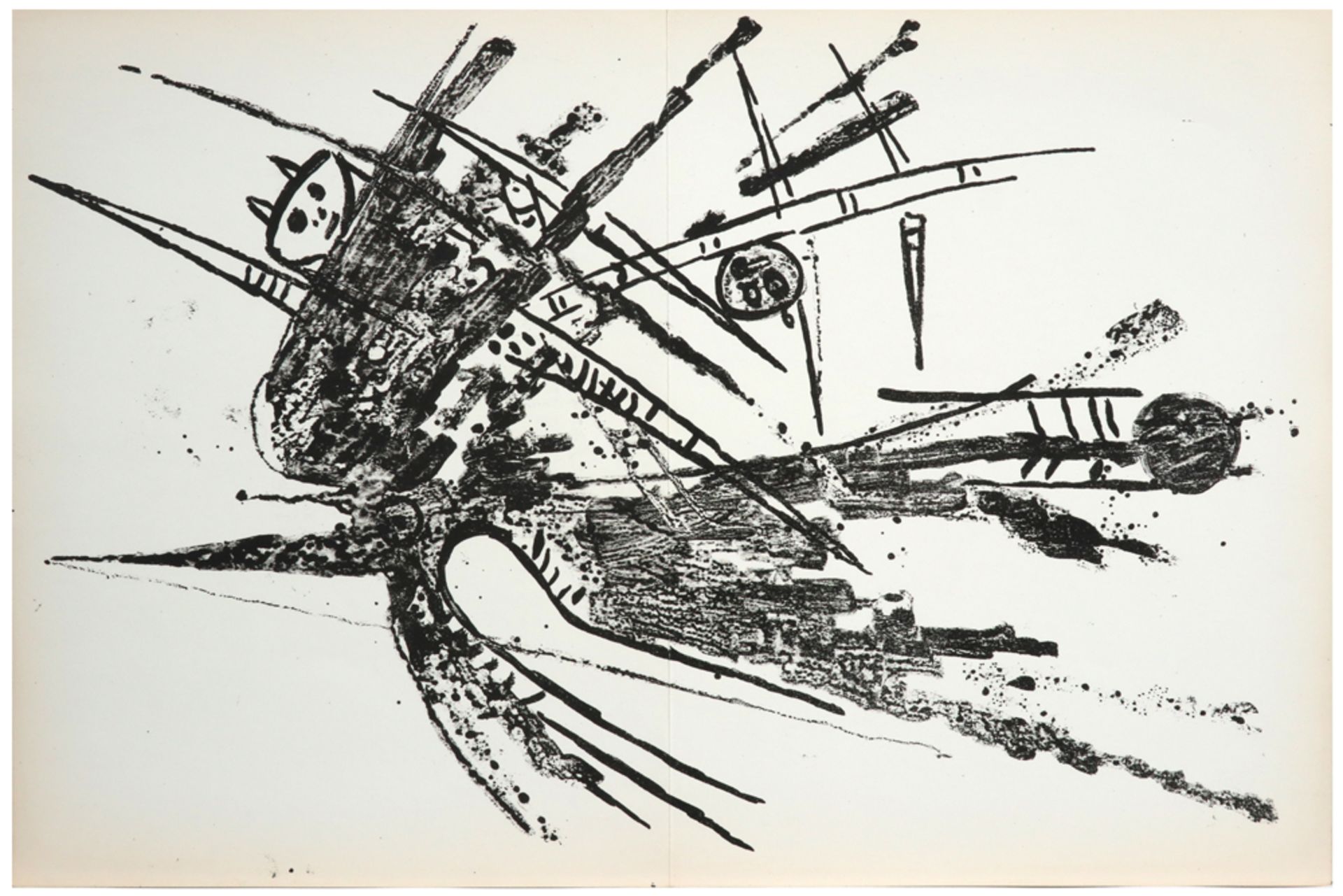 Wilfredo Lam "N° 3 Galeri Krüger" portfolio dd 1963 with five lithographs || LAM WILFREDO (1902 - - Image 8 of 8