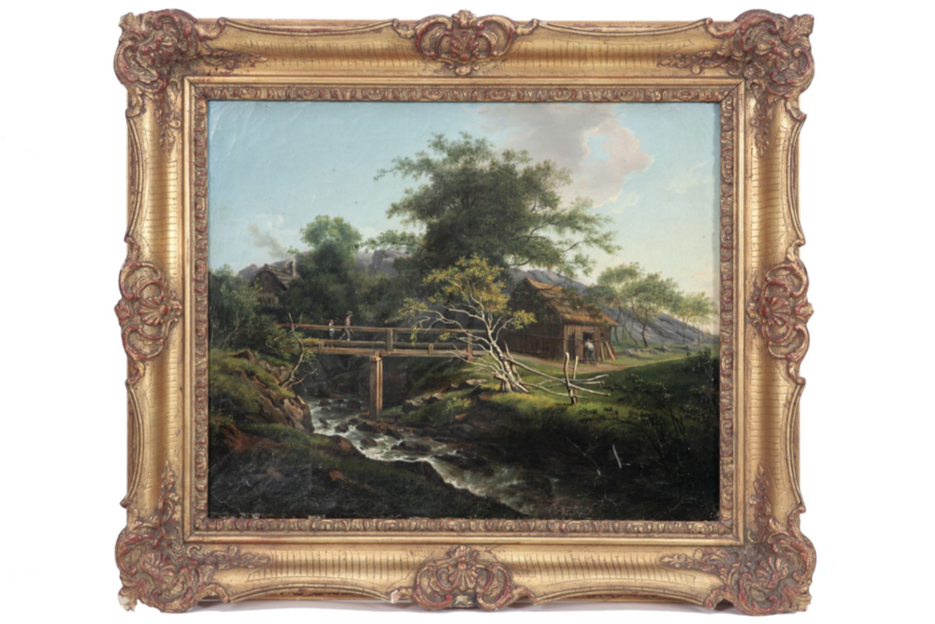 19th Cent. Polish oil on canvas - attributed to Jan Chrucki || CHRUCKI JAN (1810 - 1885) negentiende - Bild 2 aus 3