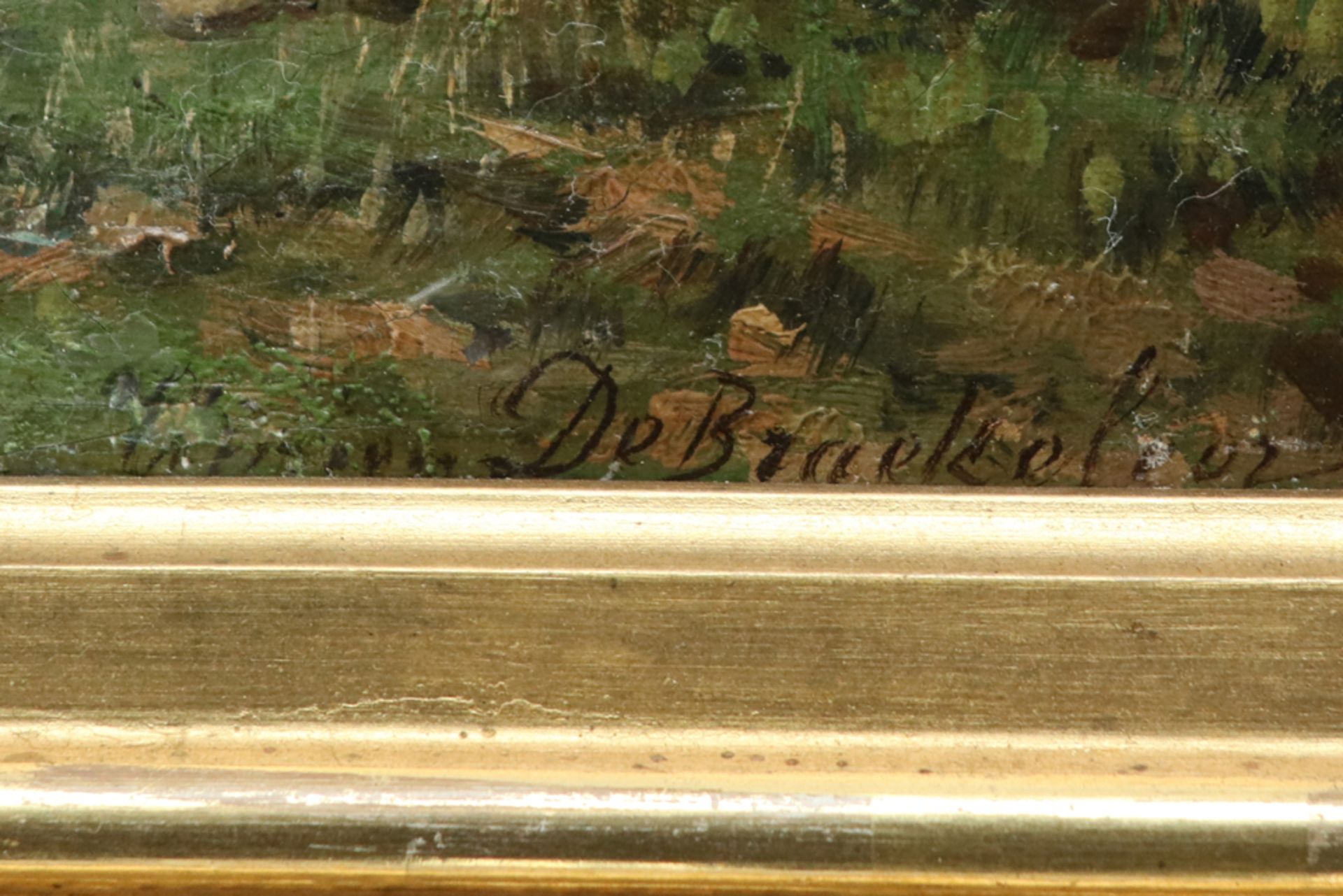 19th Cent. Belgian oil on canvas - signed Ferdinand De Braekeleer || DE BRAEKELEER ADRIEN - Bild 2 aus 4