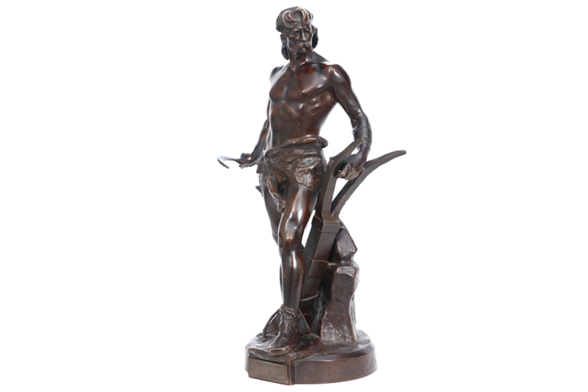 antique French sculpture in bronze - signed Emile André Boisseau and with a foundry mark || BOISSEAU