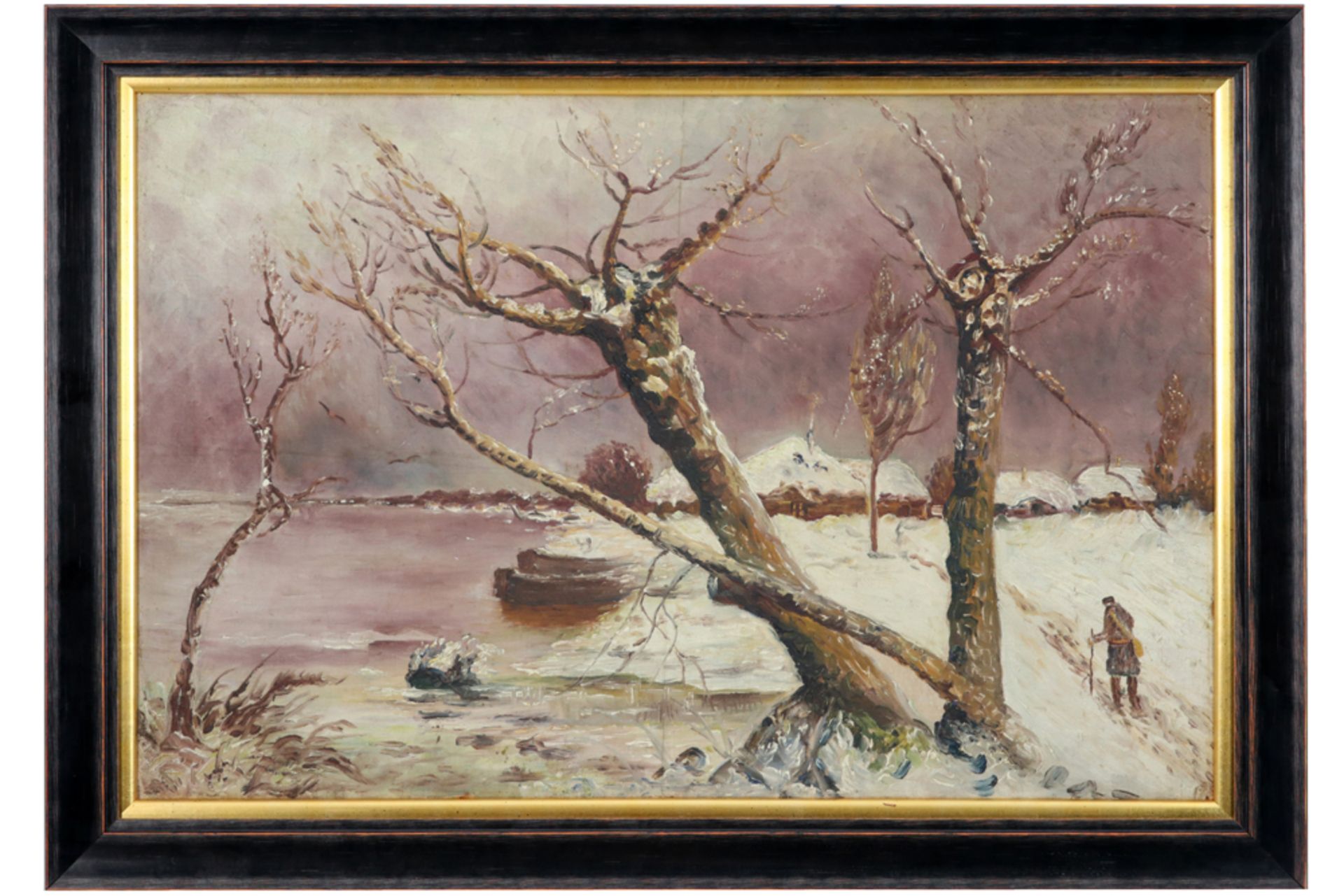 late 19th Cent. oil on board - attributed to Yuliy Yulevich Klever || KLEVER YULIY YULEVICH ( - Bild 2 aus 3