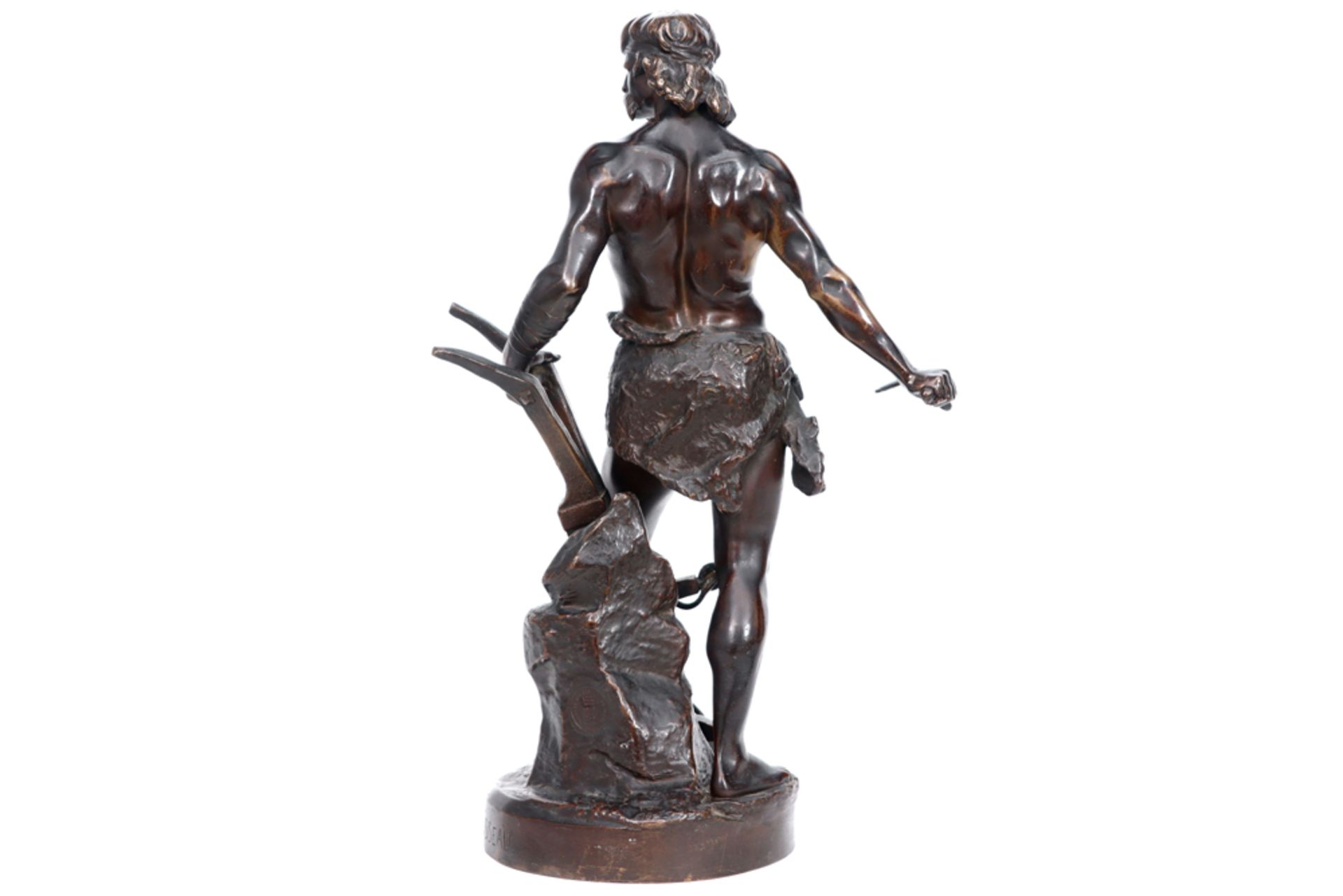 antique French sculpture in bronze - signed Emile André Boisseau and with a foundry mark || BOISSEAU - Image 3 of 5