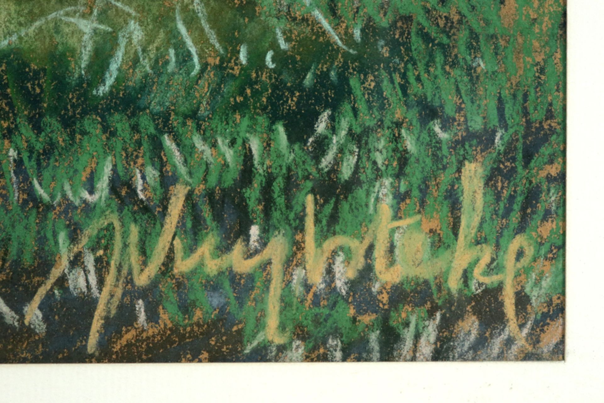 two 20th Cent. pastels - signed Jules Vuylsteke || VUYLSTEKE JULES (° 1947) twee pastels : " - Image 5 of 8