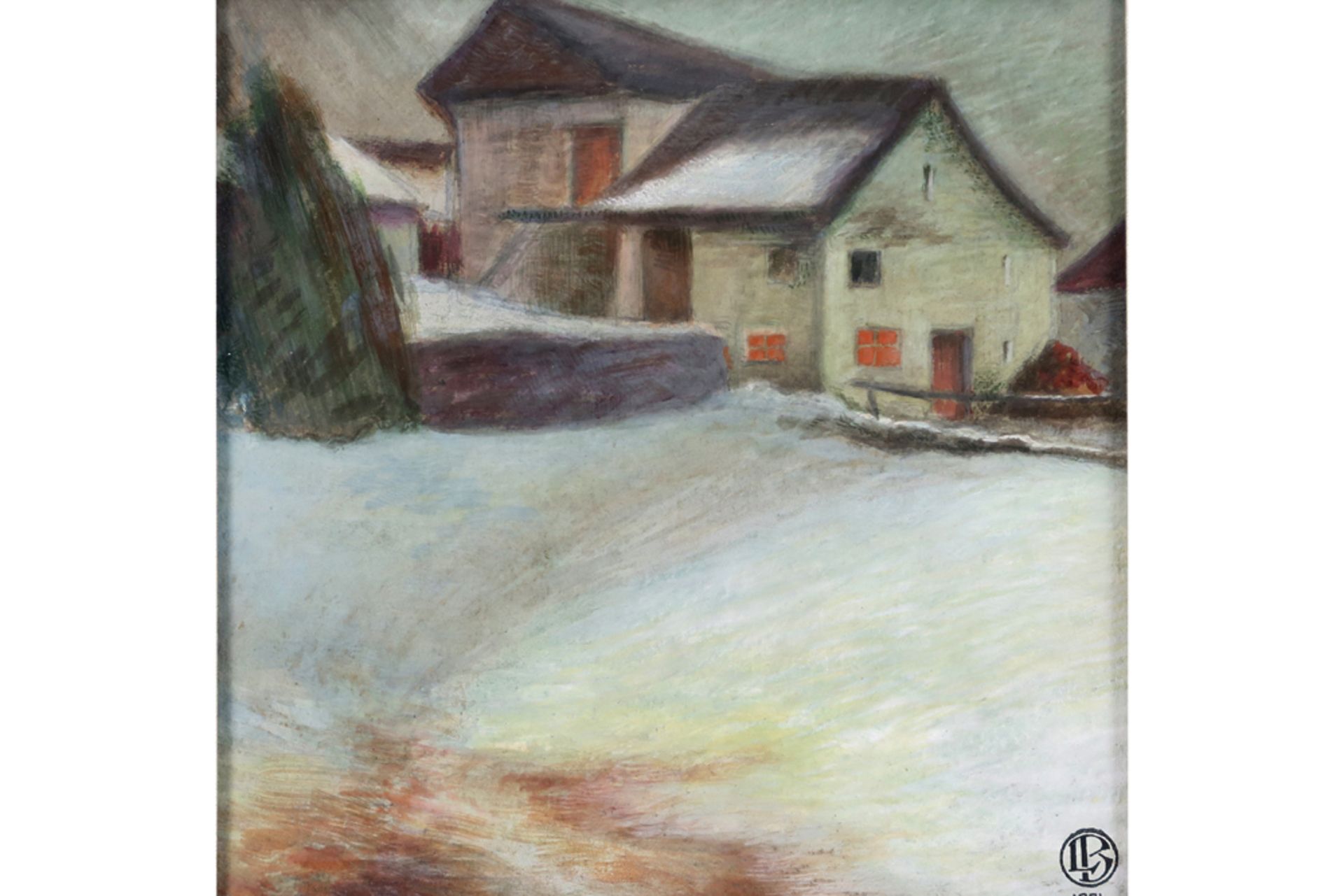 20th Cent. French pastel - signed Louis Buisseret || BUISSERET LOUIS (1888 - 1956) pastel : "