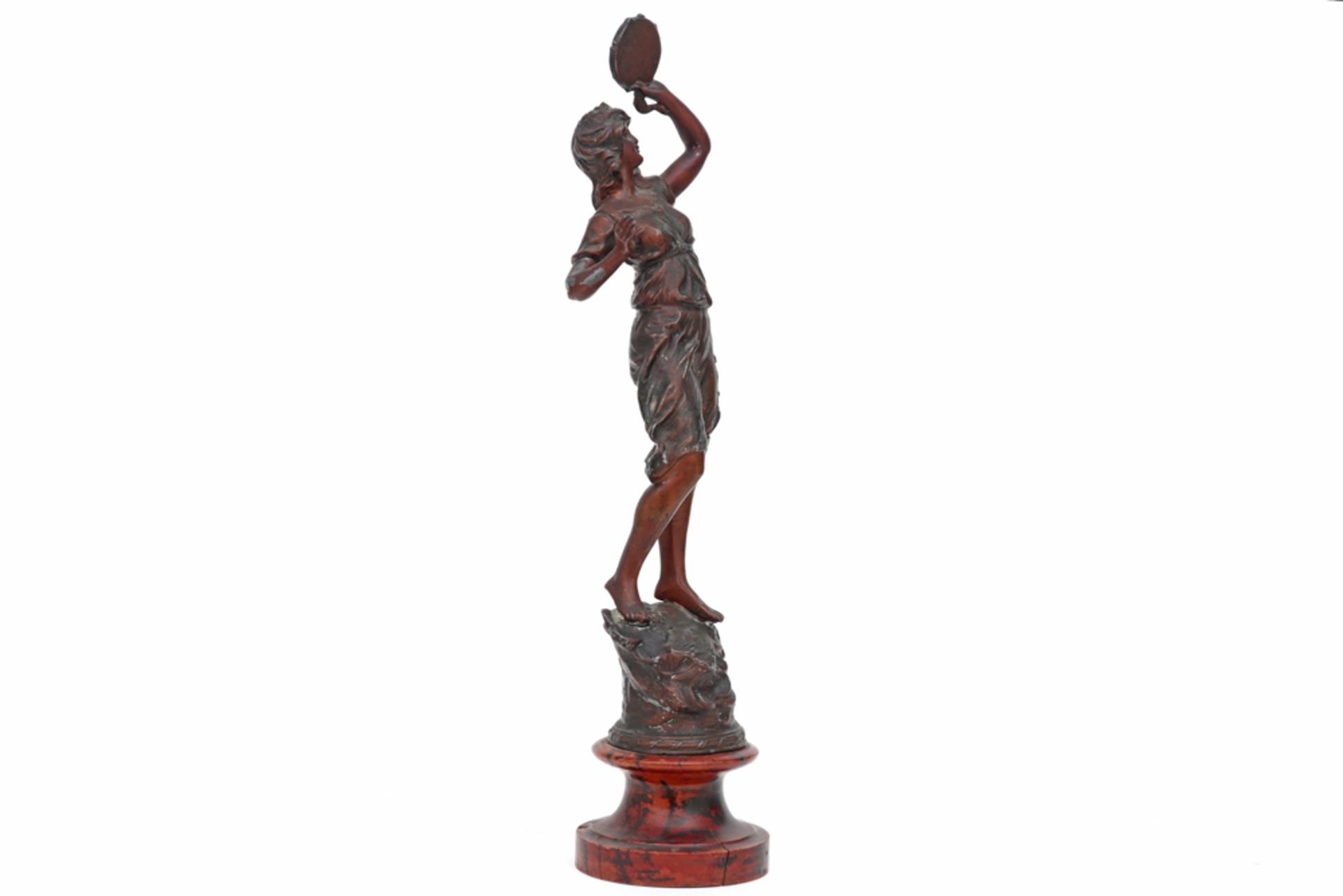 zamac sculpture || Sculptuur in zamac : "Danseres" - hoogte : 46 cm - Image 2 of 3