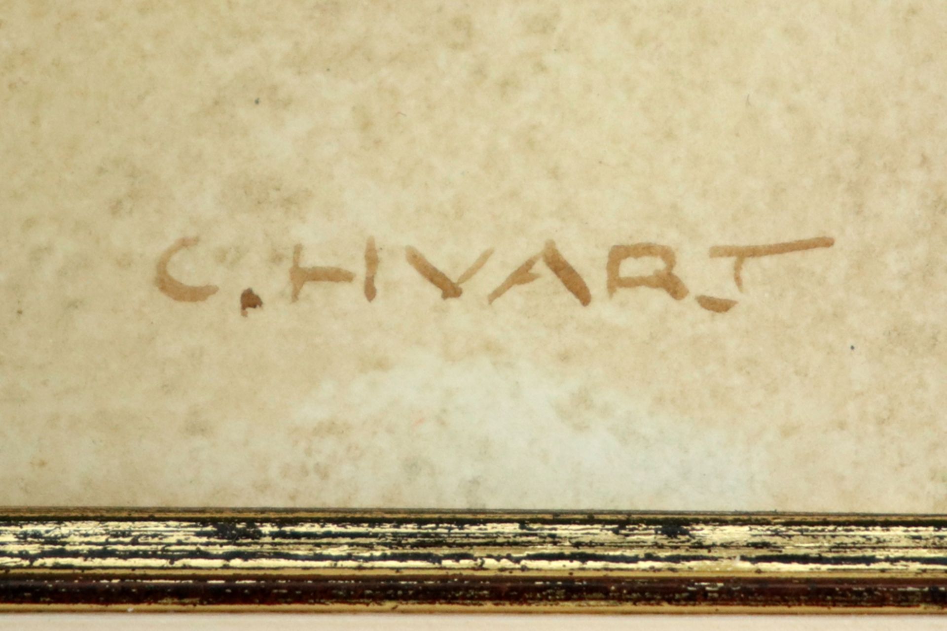 20th Cent. mixed media - signed Claude Huart || HUART CLAUDE (° 1931) gemengde techniek : " - Image 2 of 3