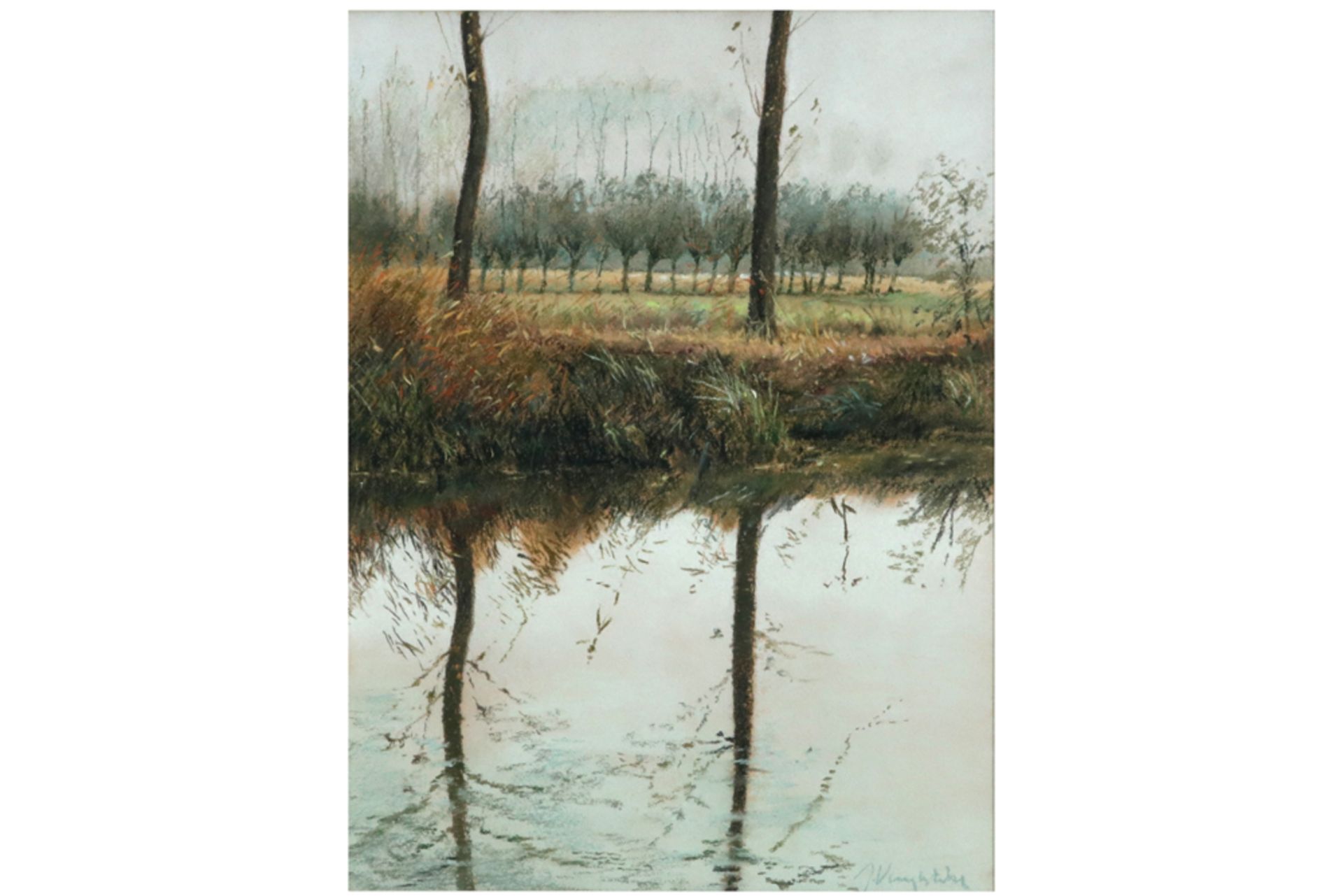 two 20th Cent. pastels - signed Jules Vuylsteke || VUYLSTEKE JULES (° 1947) twee pastels : " - Image 7 of 8