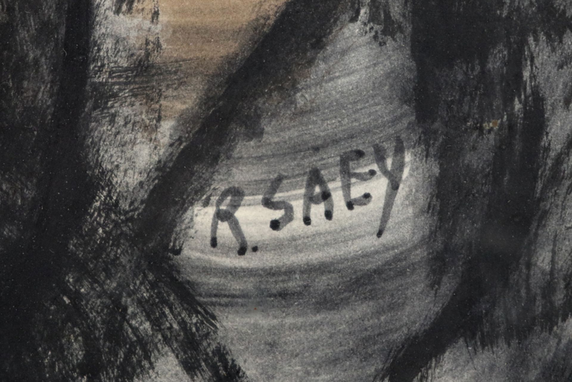 two 20th Cent. Belgian mixed media - signed Renaat Saey || SAEY RENAAT (1913 - 1996) twee werken - Image 7 of 7