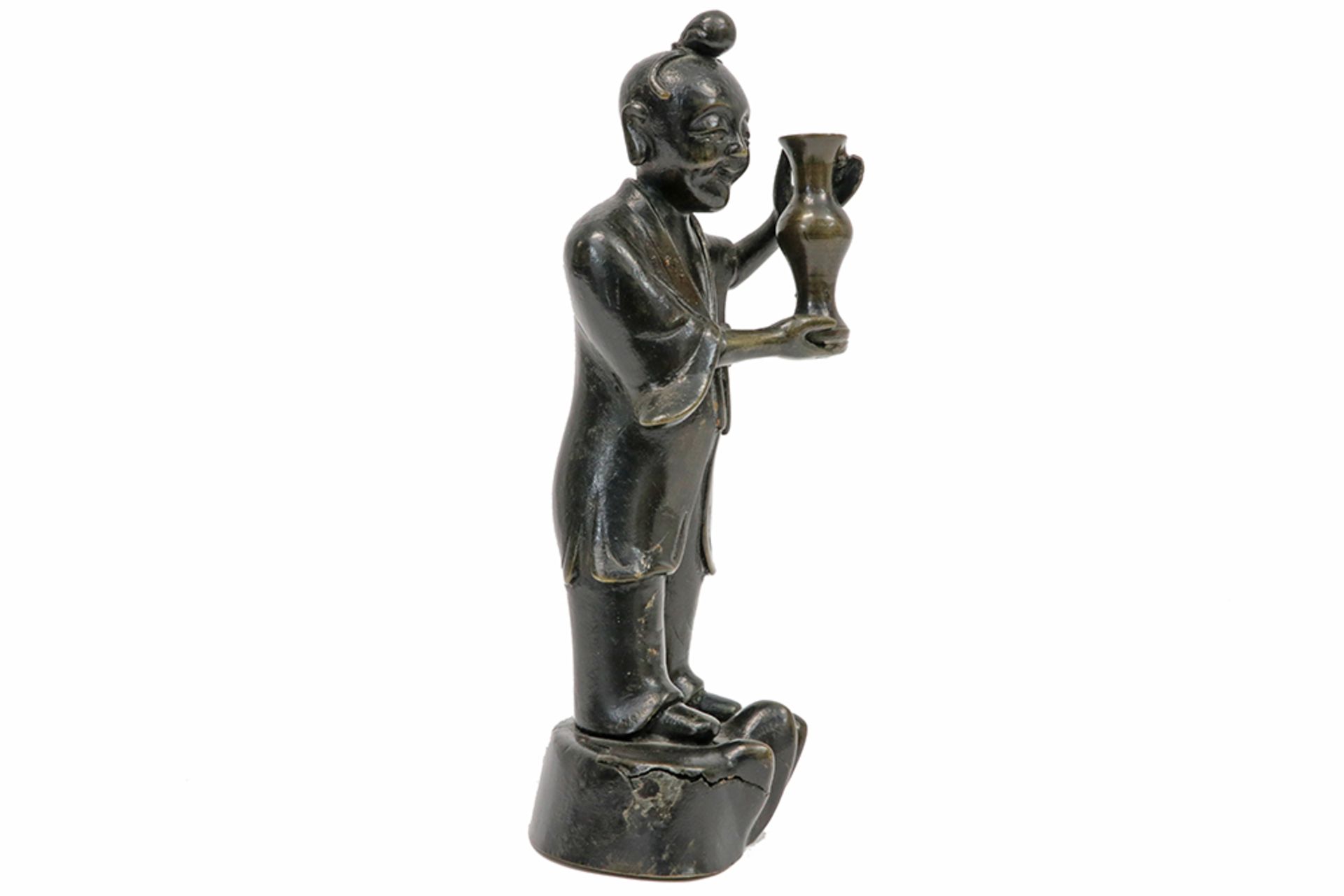 antique oriental (maybe Chinese) sculpture in bronze || Antieke Oosterse - mogelijk Chinese - - Image 2 of 3